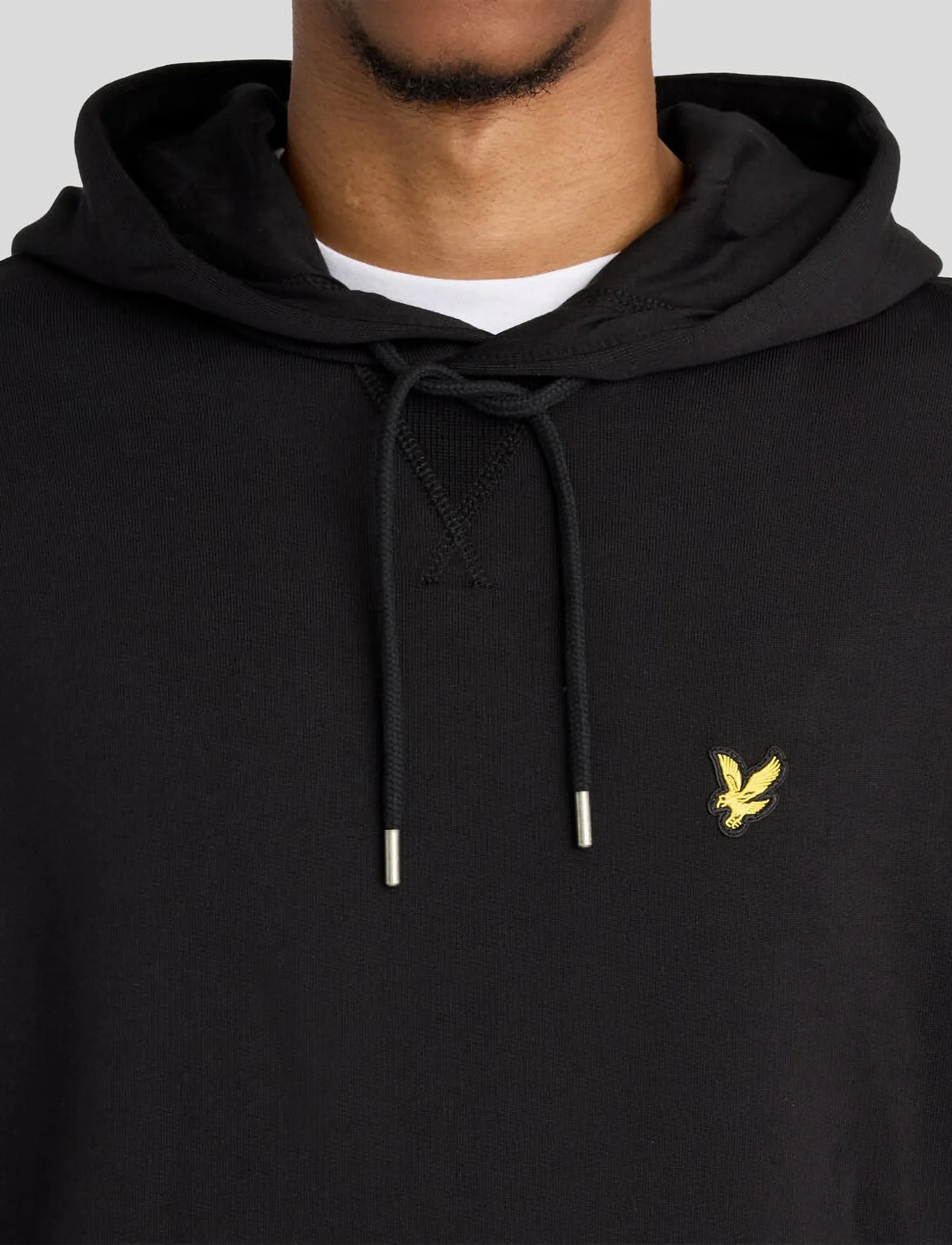 Lyle & Scott - Heavyweight Loopback Pullover Hoodie - hoodies - jet black - 5