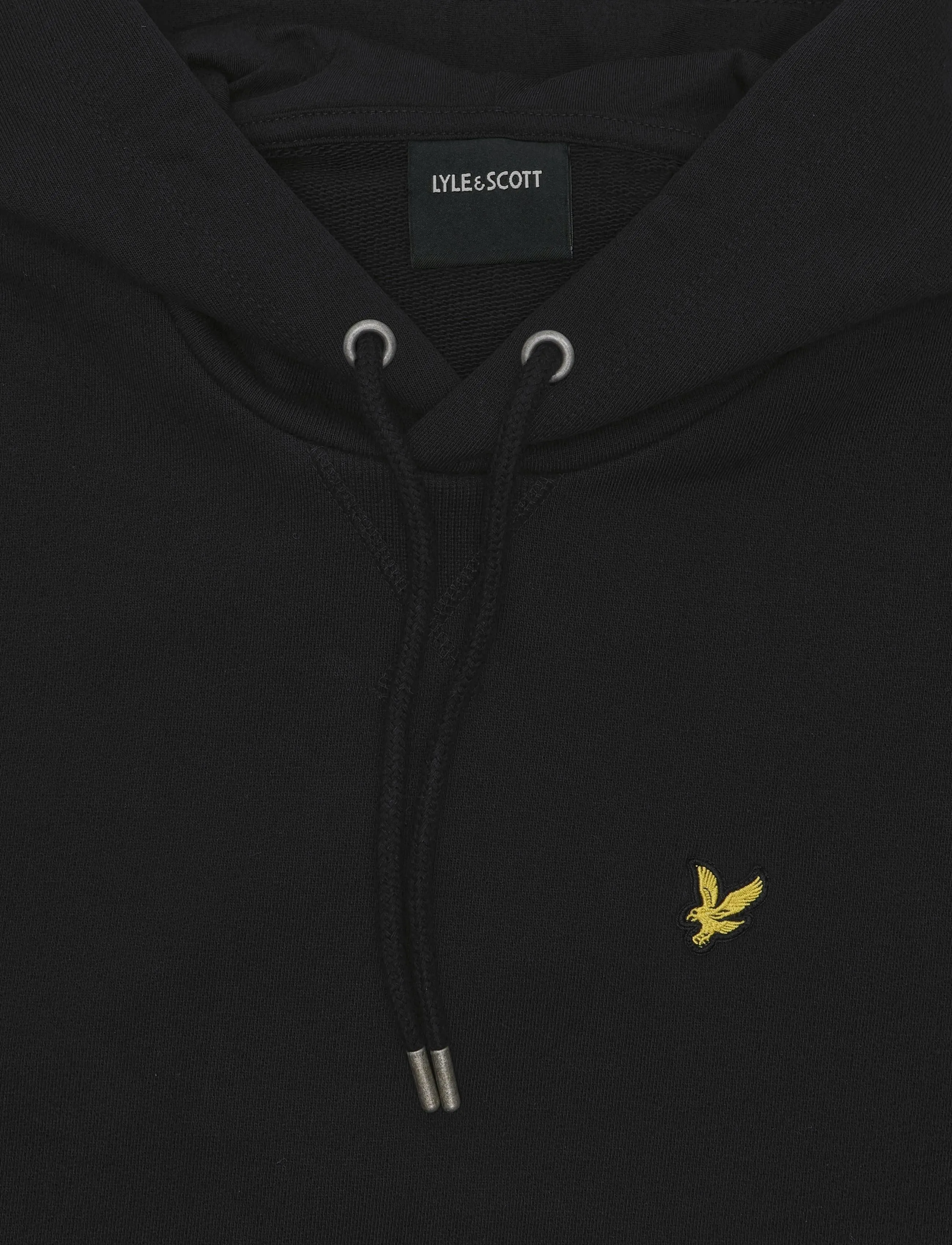 Lyle & Scott - Heavyweight Loopback Pullover Hoodie - kapuutsiga pusad - jet black - 2