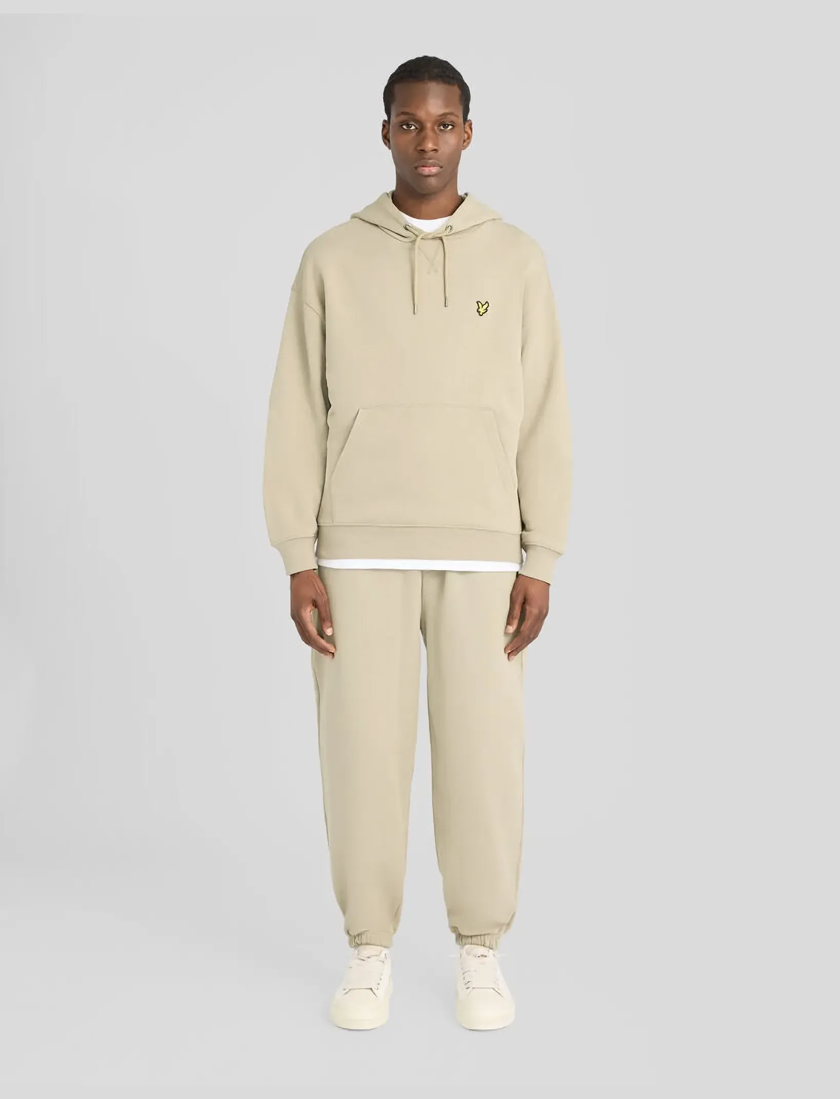 Lyle & Scott - Heavyweight Loopback Pullover Hoodie - hoodies - khaki smoke - 4