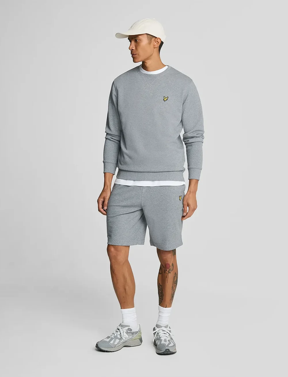 Lyle & Scott - Sweat Short - sporta šorti - mid grey marl - 0