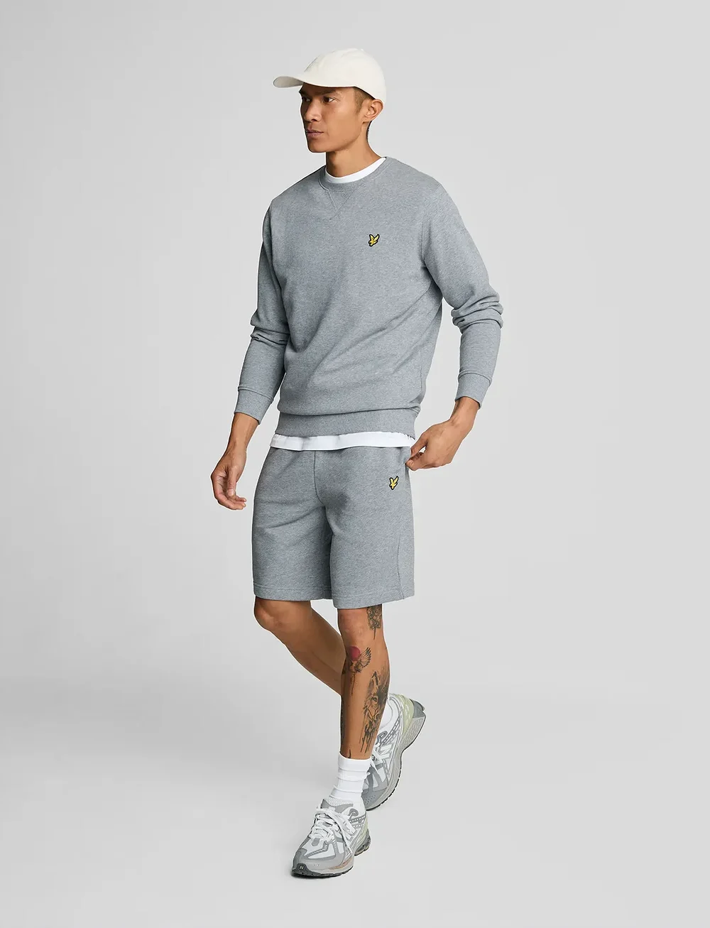 Lyle & Scott - Sweat Short - sporta šorti - mid grey marl - 4