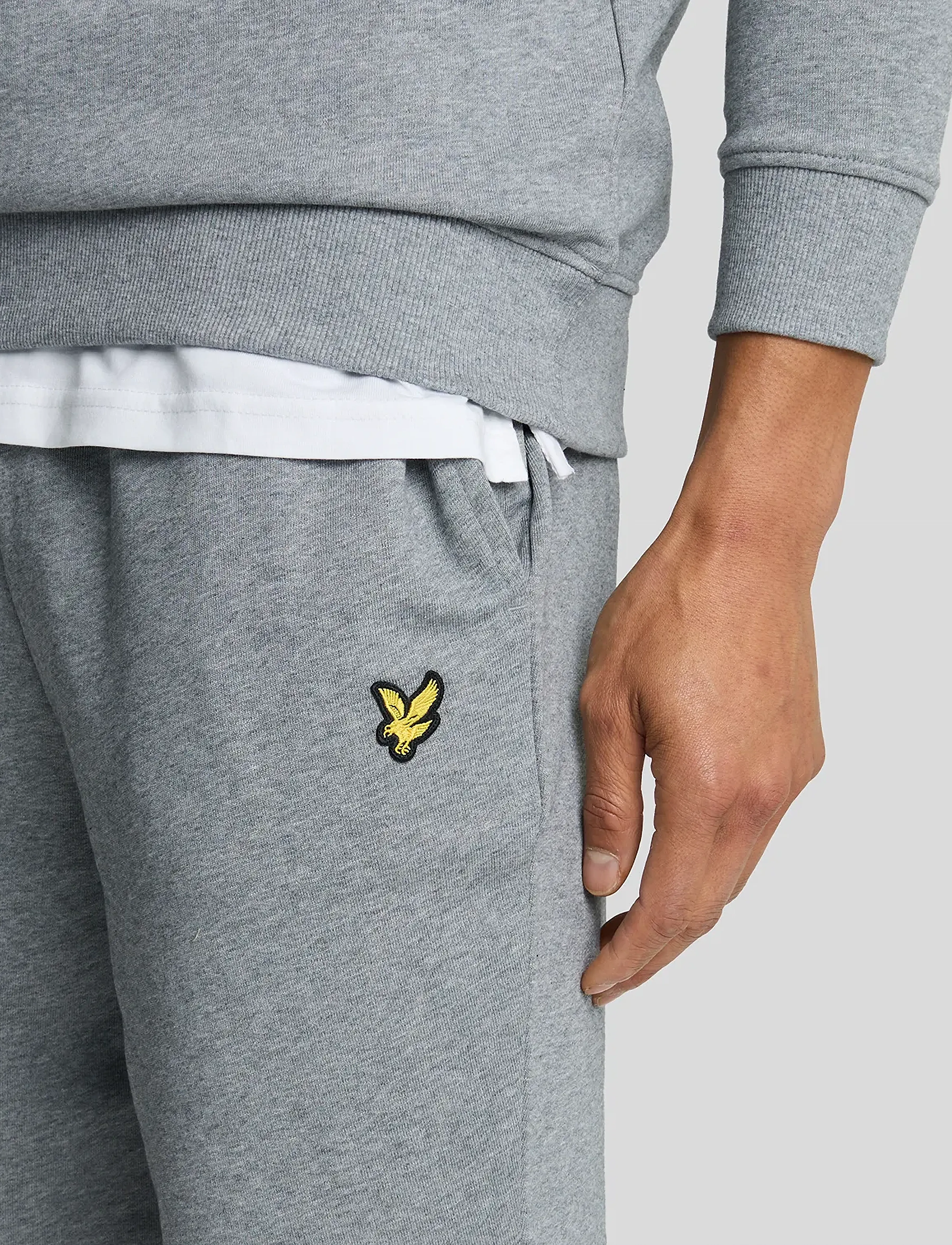Lyle & Scott - Sweat Short - sweat shorts - mid grey marl - 5