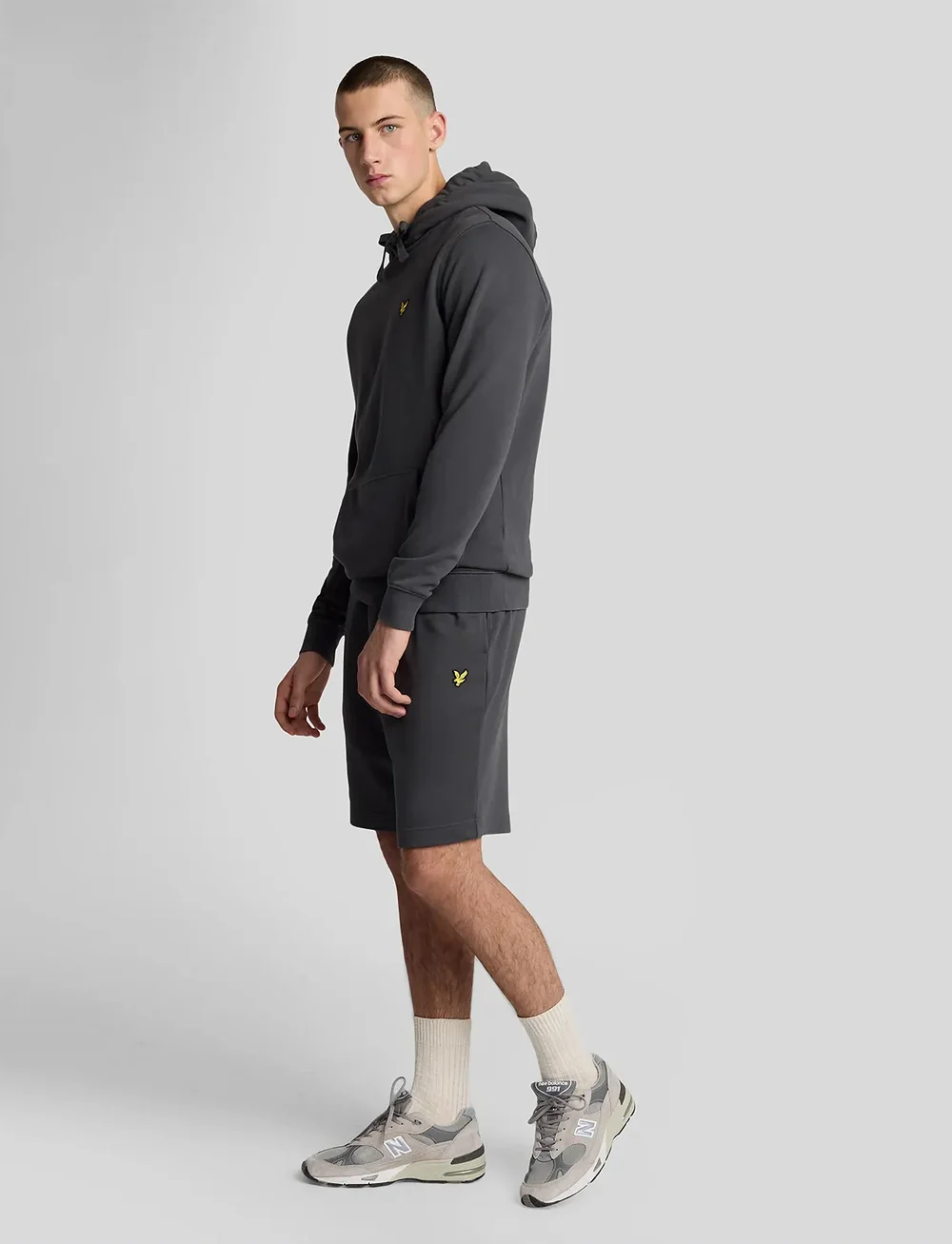 Lyle & Scott - Sweat Short - sweat shorts - w635 gunmetal - 4