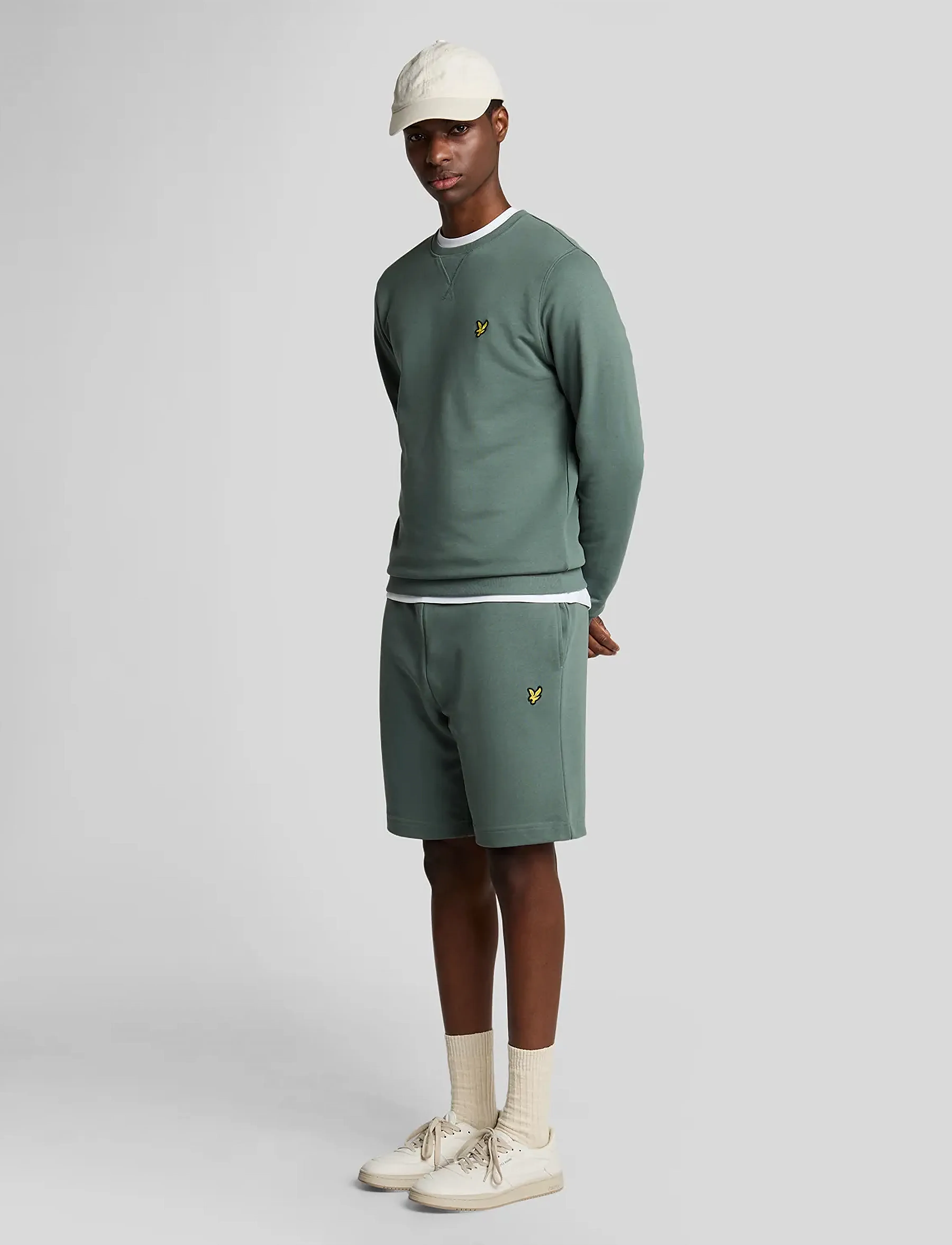 Lyle & Scott - Sweat Short - mænd - x583 green mercurial - 4