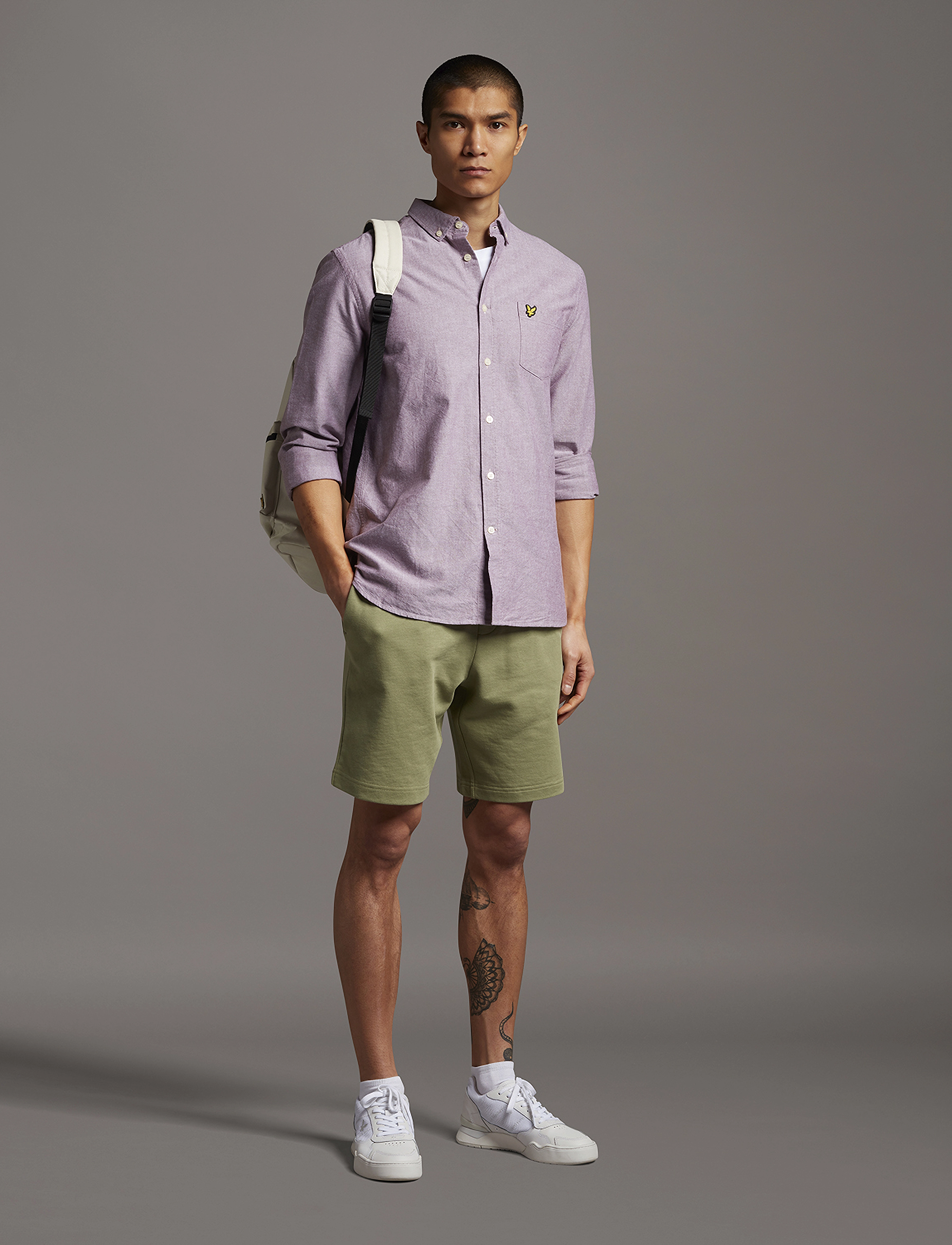 Lyle & Scott - Sweat Short - moss - 2