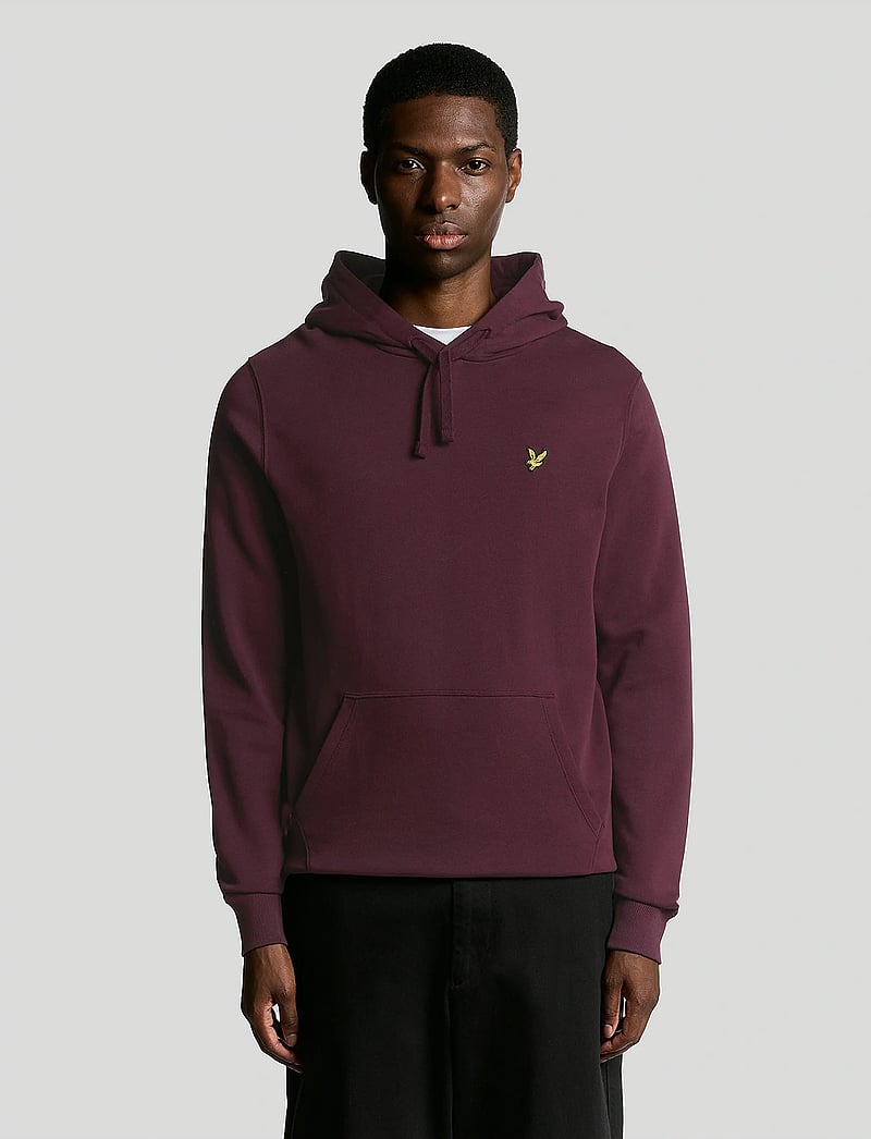 Lyle & Scott - Pullover Hoodie - hættetrøjer - burgundy - 0