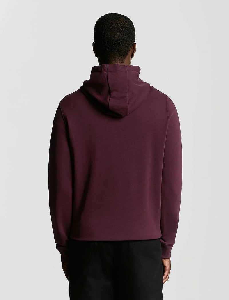 Lyle & Scott - Pullover Hoodie - hættetrøjer - burgundy - 3