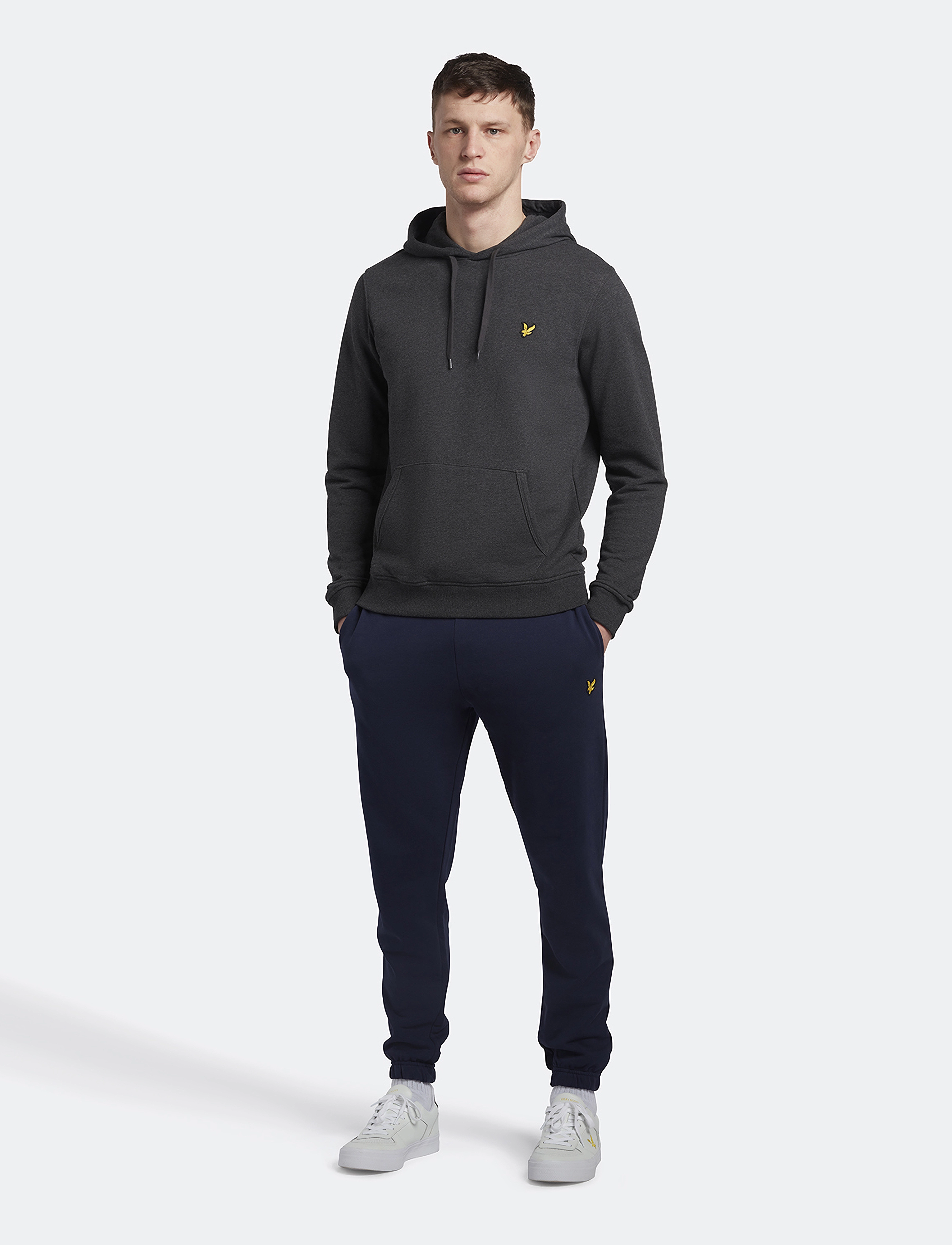 Lyle & Scott - Pullover Hoodie - sweatshirts - charcoal marl - 3
