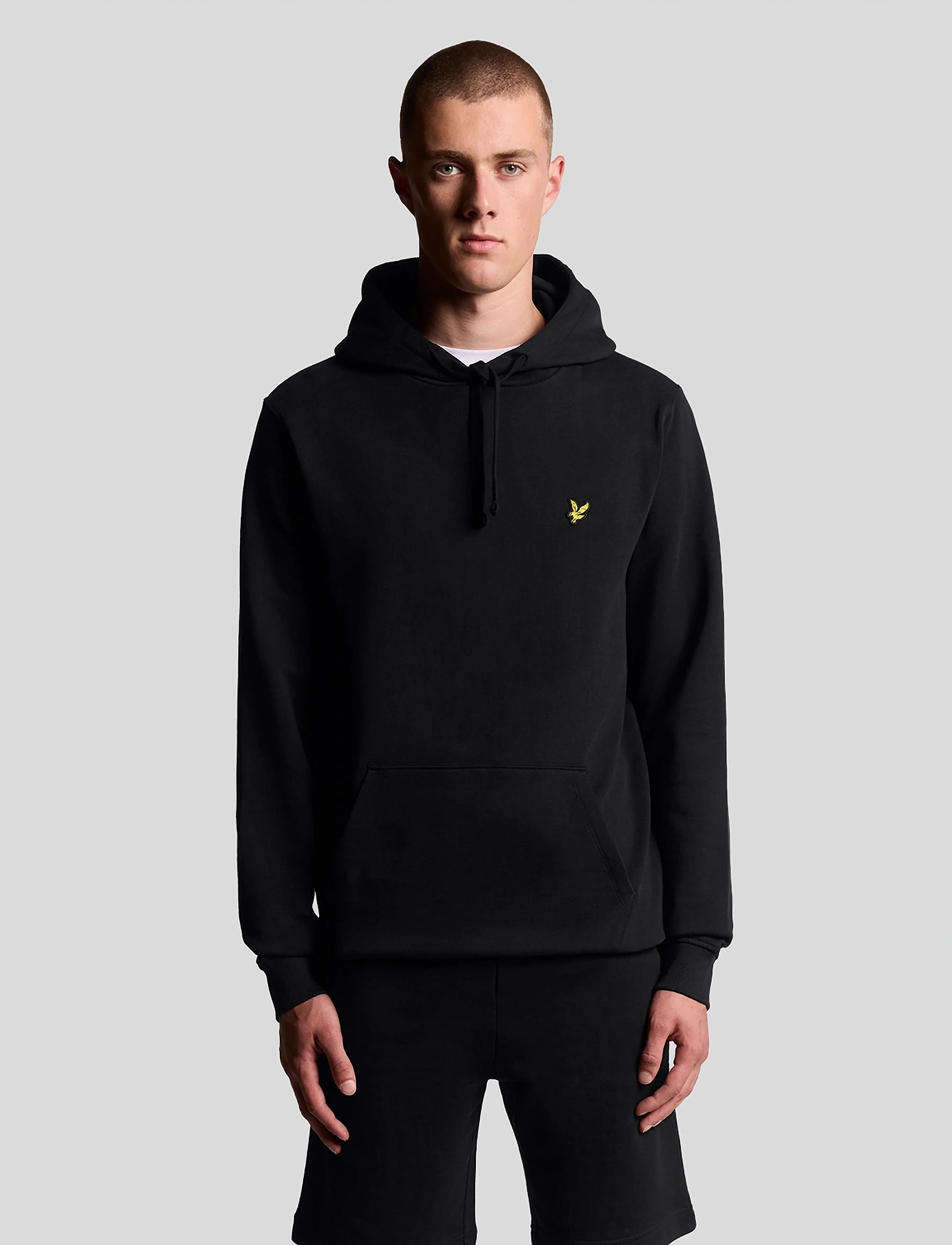 Lyle & Scott Pullover Hoodie - Sweatshirts - JET BLACK / black