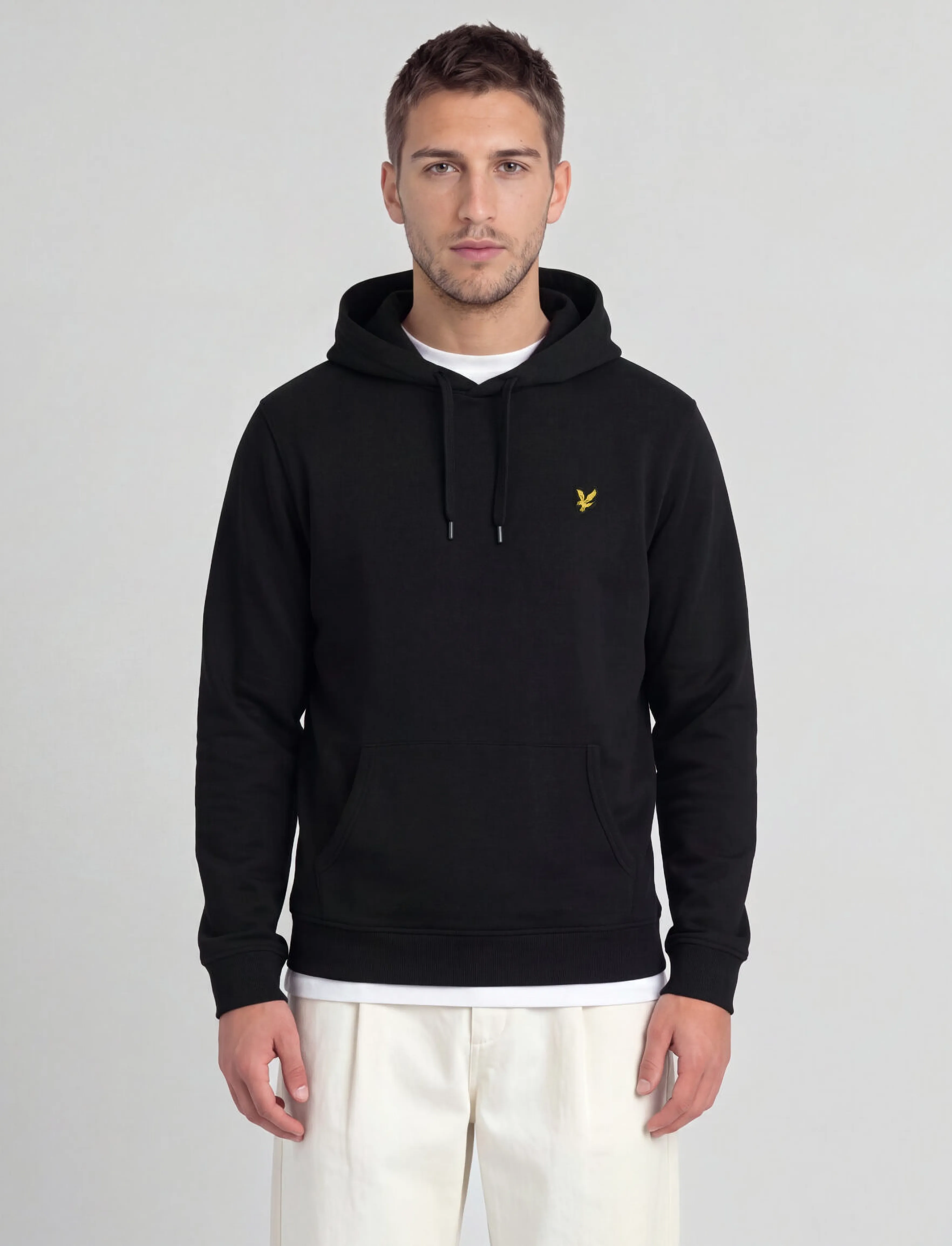 Lyle & Scott Pullover Hoodie - Lyle & Scott - JET BLACK / black