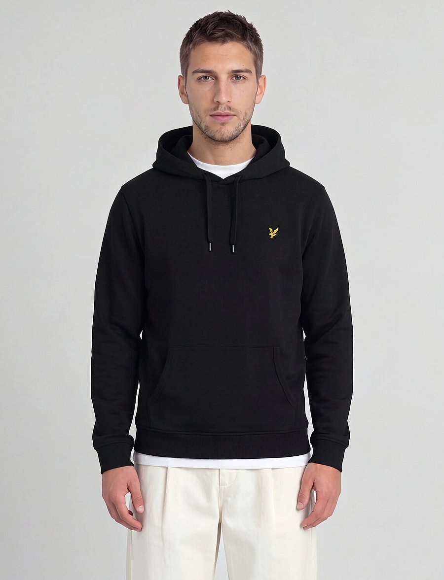 Lyle & Scott - Pullover Hoodie - kapuzenpullover - jet black - 0