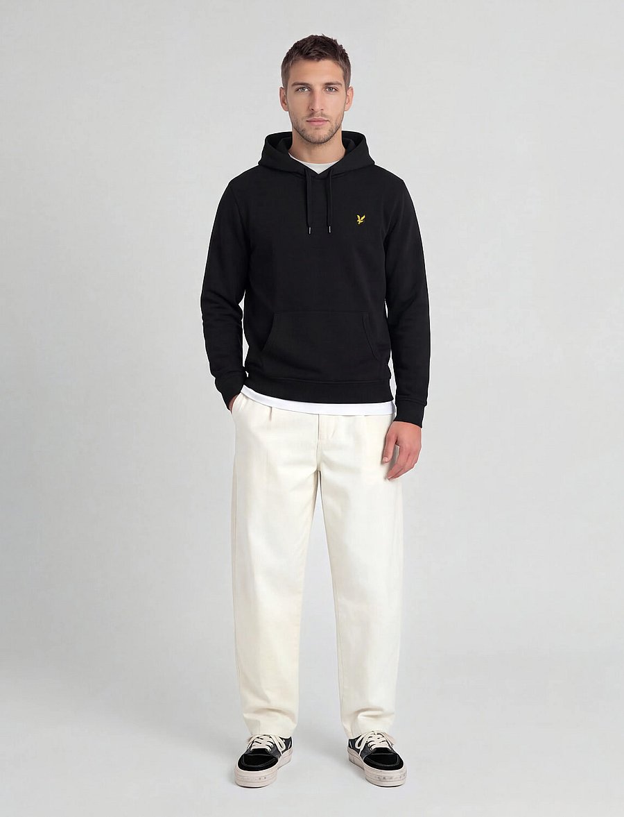 Lyle & Scott - Pullover Hoodie - kapuzenpullover - jet black - 4