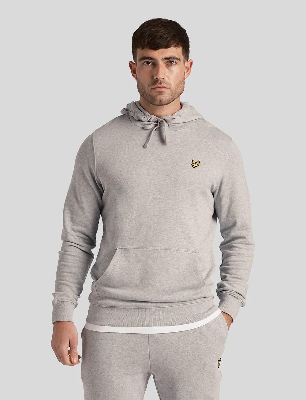 Lyle & Scott - Pullover Hoodie - hoodies - light grey marl - 0