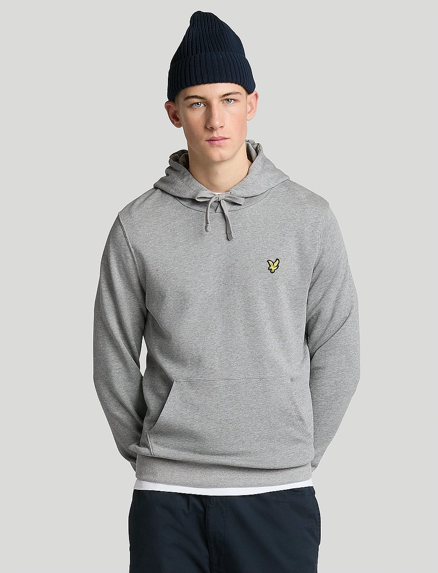 Lyle & Scott - Pullover Hoodie - kapuzenpullover - mid grey marl - 0