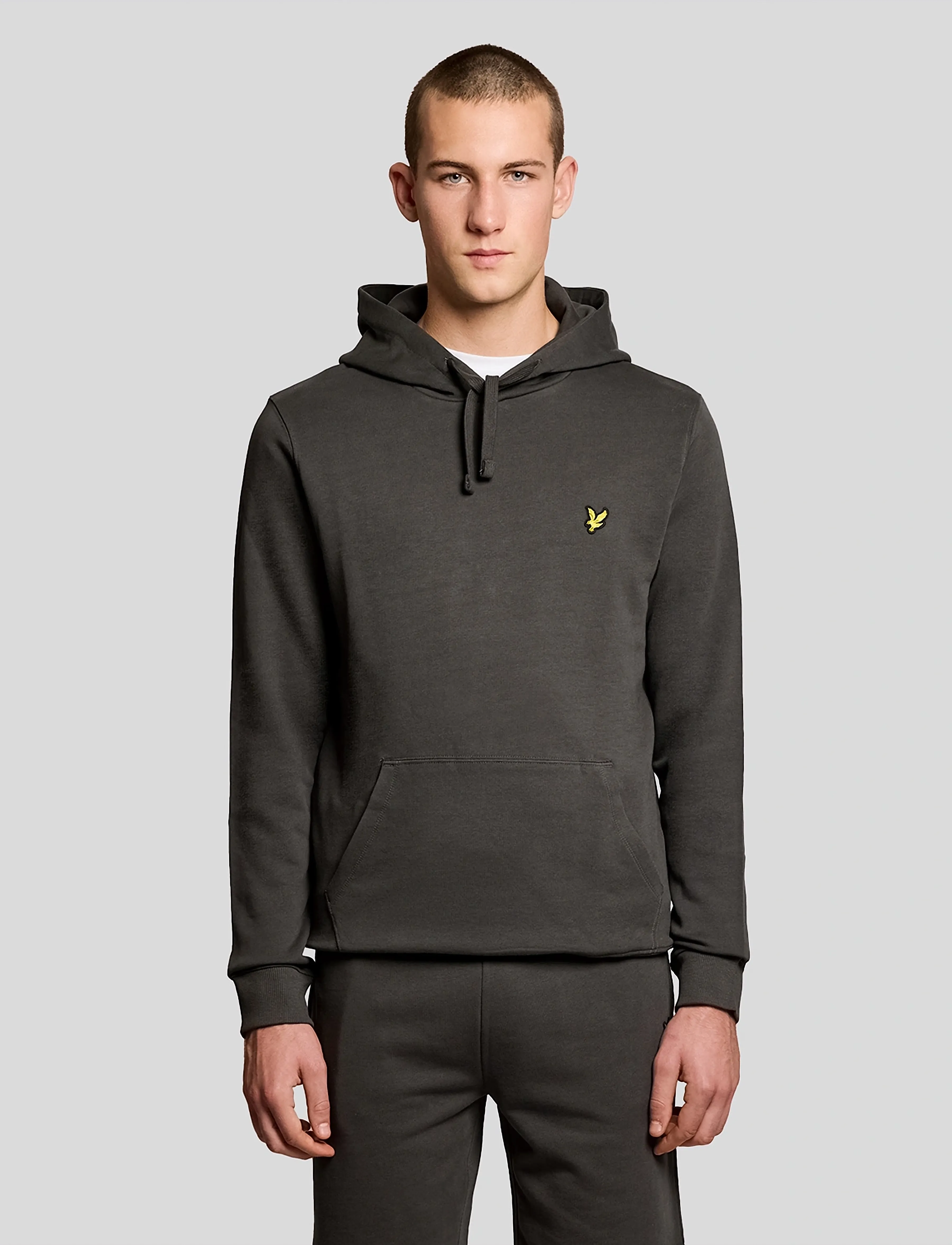 Lyle & Scott Pullover Hoodie - Sweatshirts - W635 GUNMETAL / black