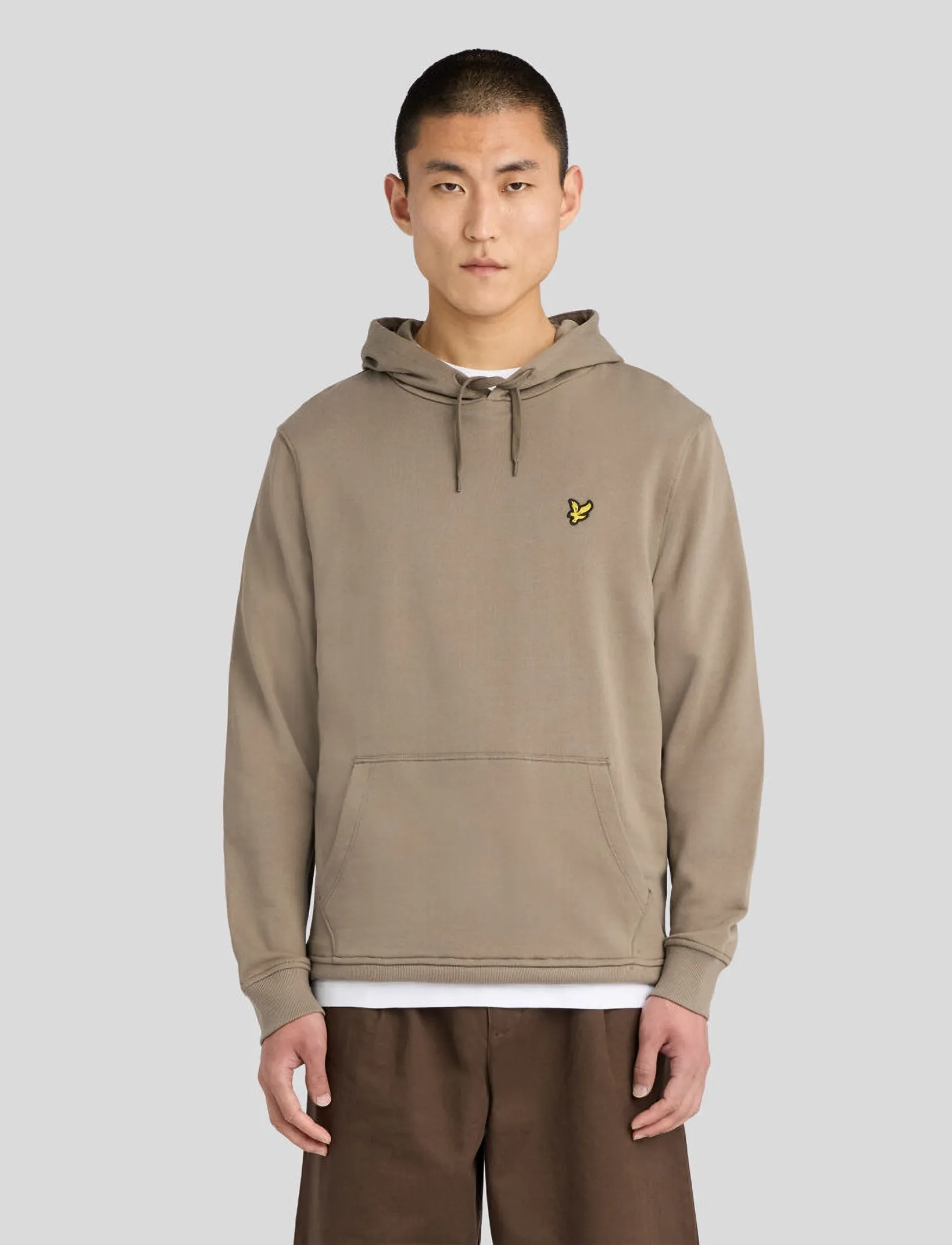 Lyle & Scott Pullover Hoodie - Lyle & Scott - KHAKI ASH / khaki/green