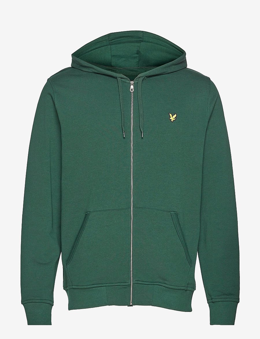 Lyle & Scott - Zip Through Hoodie - kapuzenpullover - dark green - 1