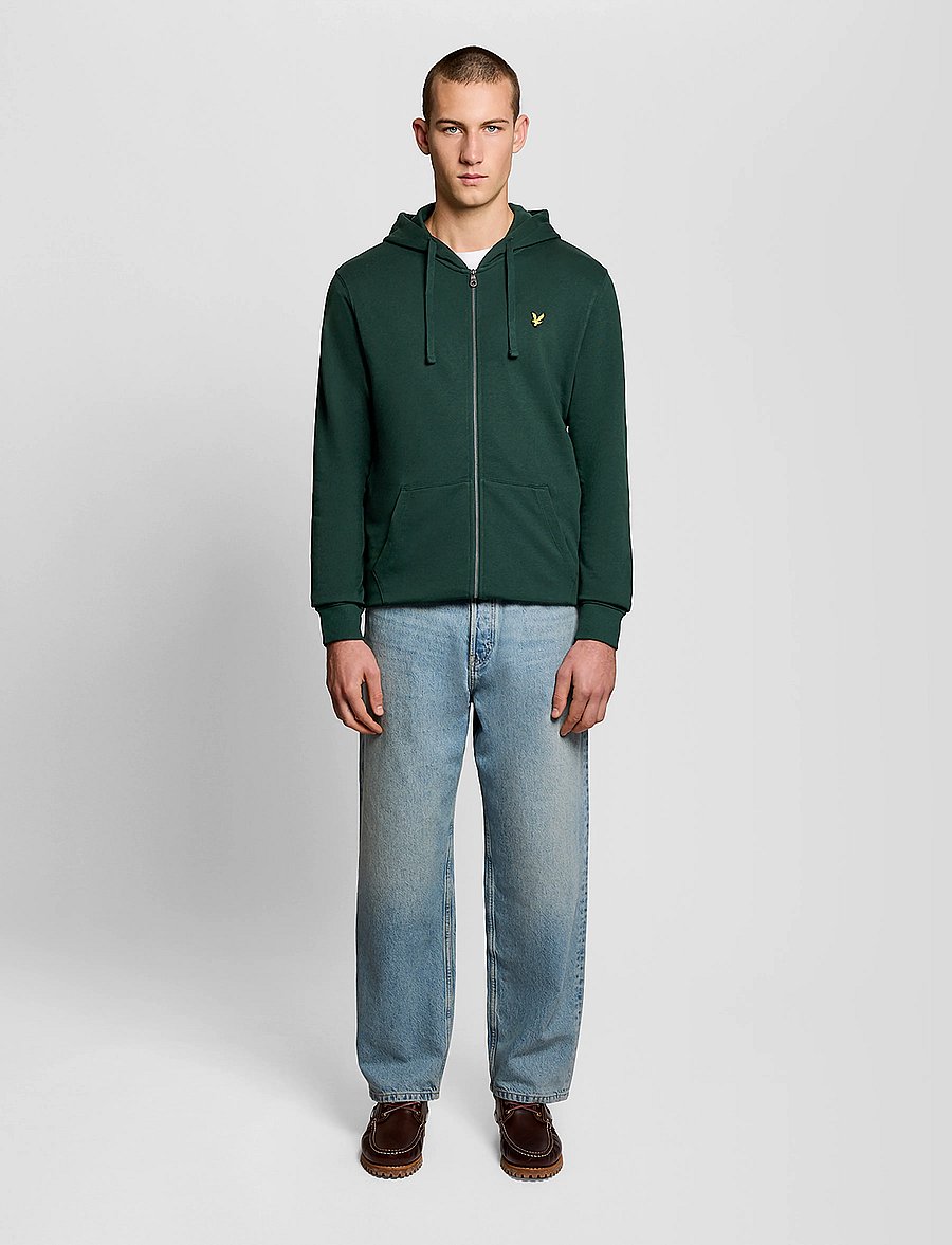 Lyle & Scott - Zip Through Hoodie - kapuzenpullover - dark green - 4