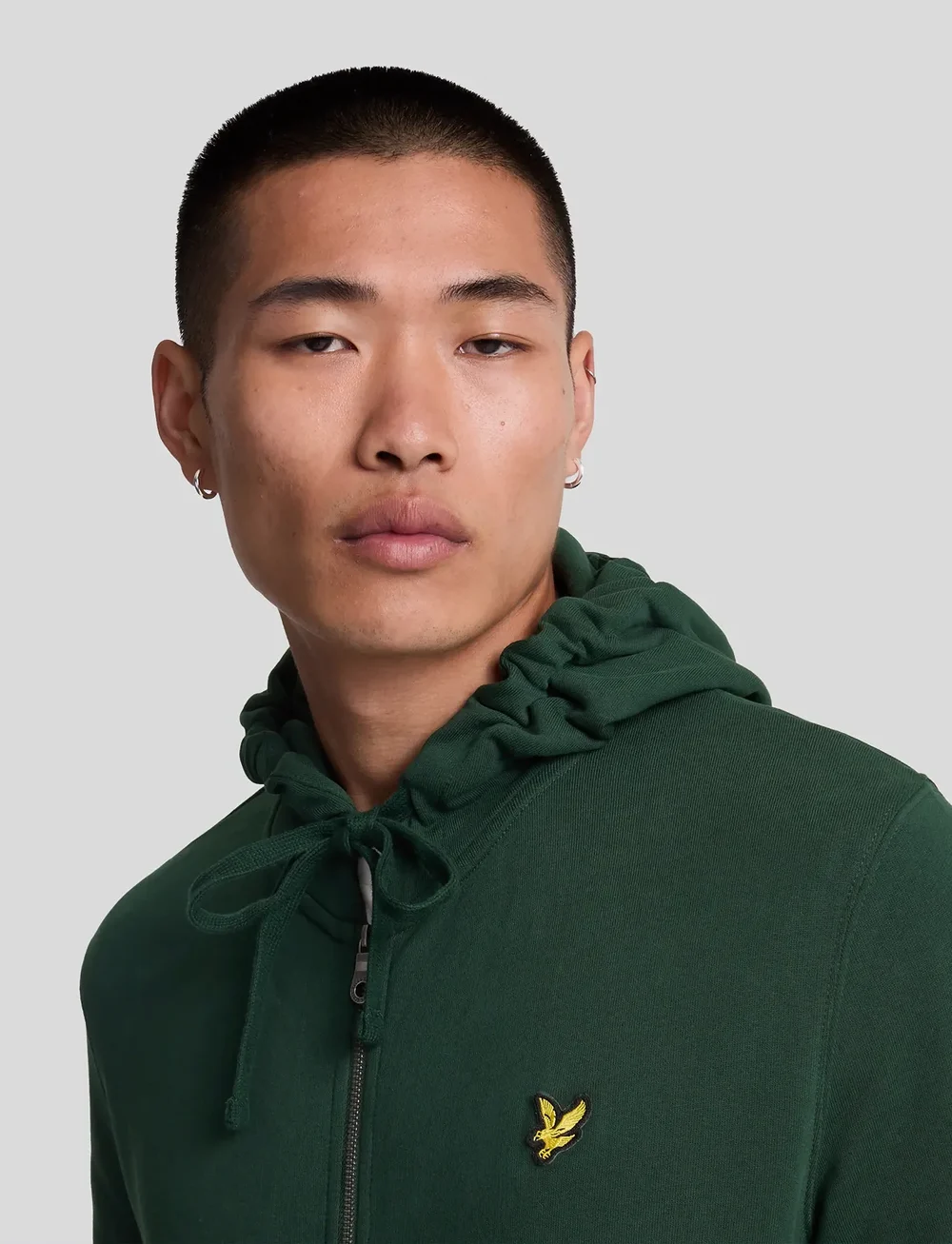 Lyle & Scott - Zip Through Hoodie - hættetrøjer - dark green - 5