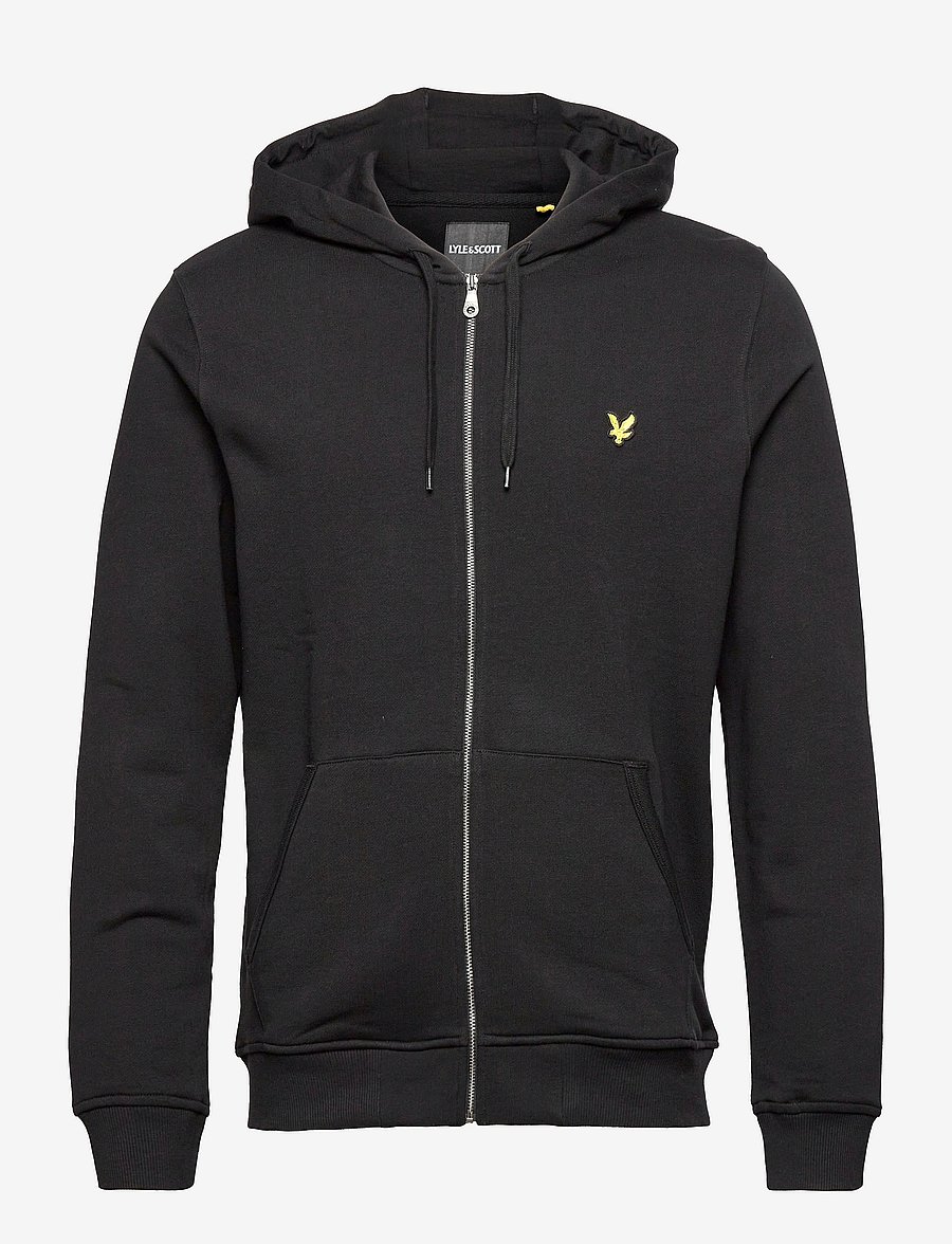 Lyle & Scott - Zip Through Hoodie - kapuzenpullover - jet black - 0