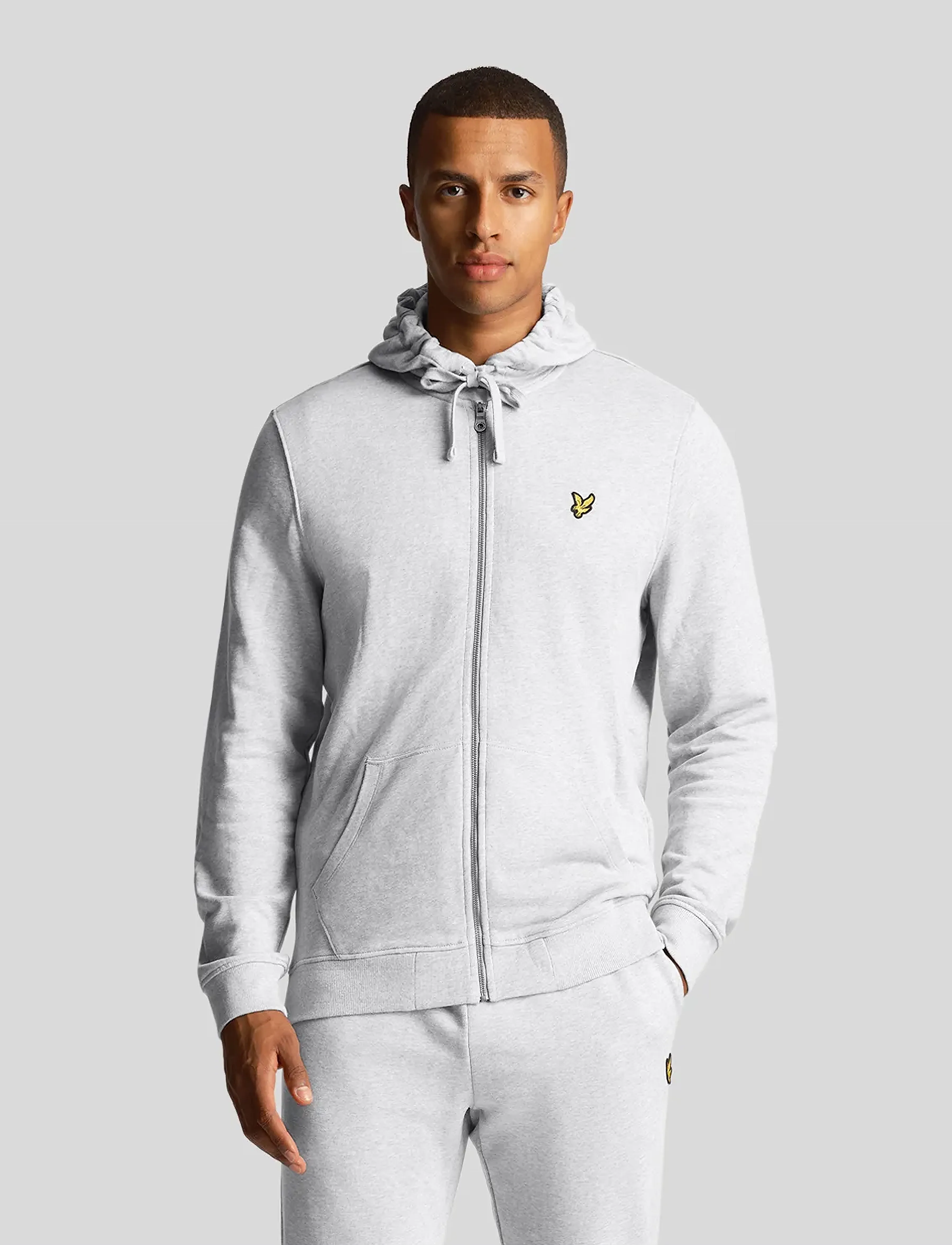 Lyle & Scott Zip Through Hoodie - Sweatshirts - LIGHT GREY MARL / grey