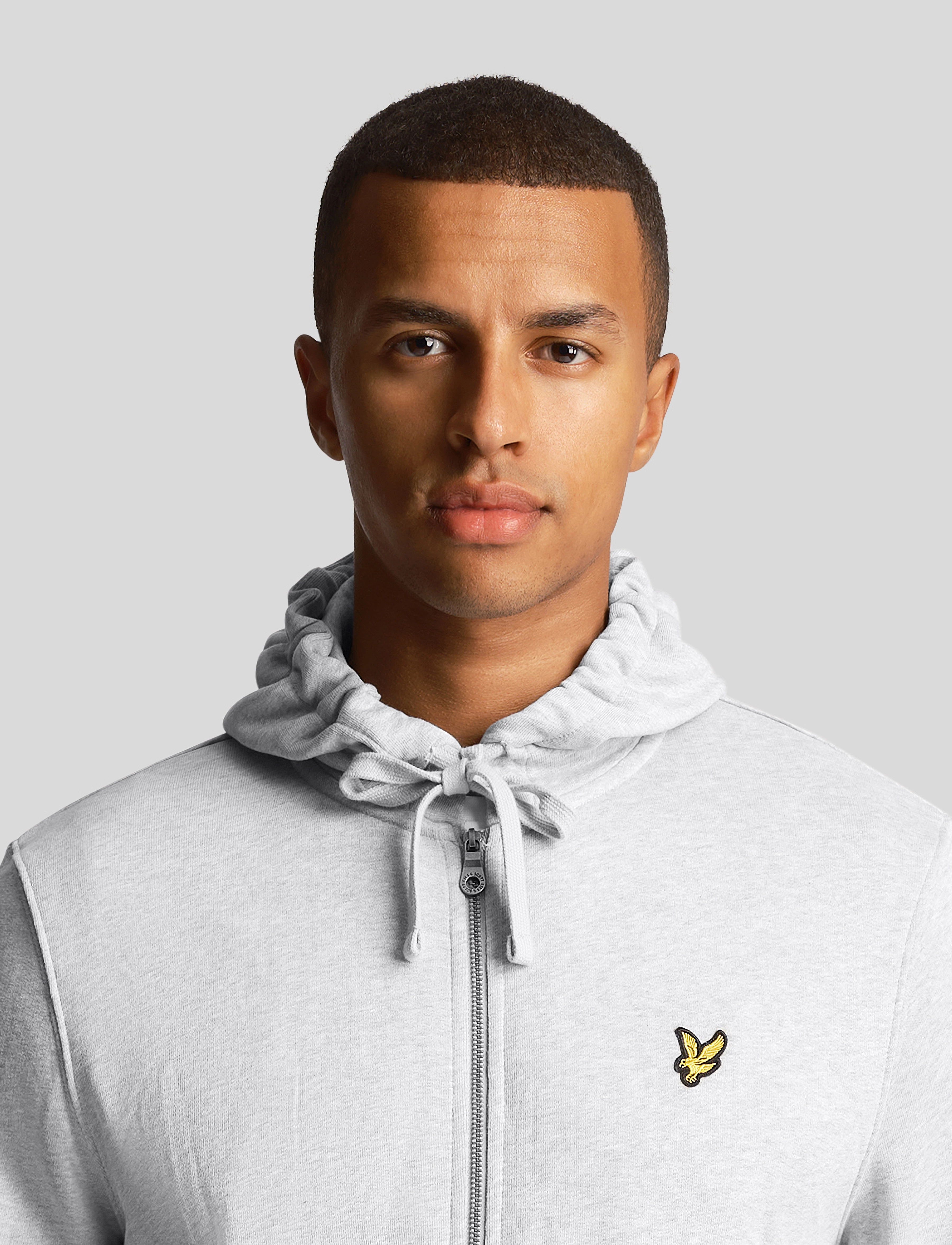 Lyle & Scott - Zip Through Hoodie - hoodies - light grey marl - 5