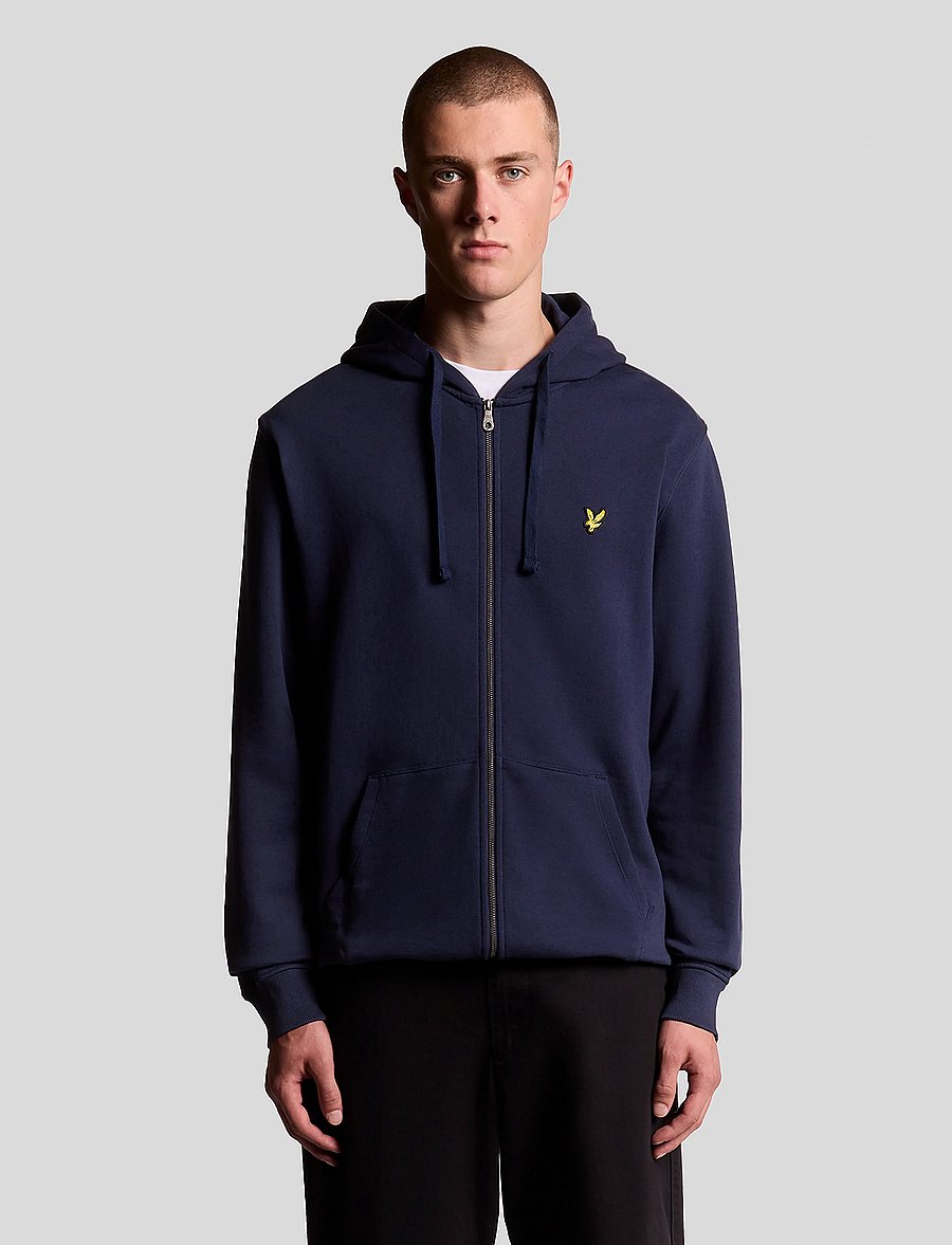 Lyle & Scott - Zip Through Hoodie - kapuzenpullover - navy - 0