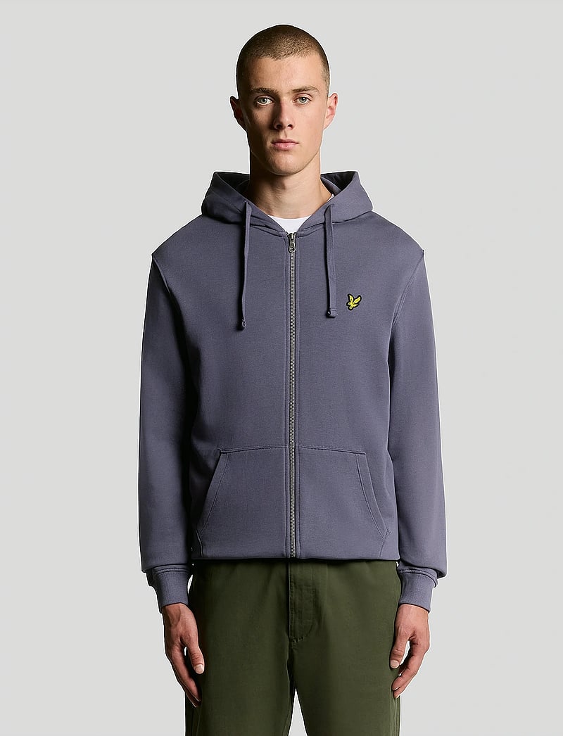 Lyle & Scott - Zip Through Hoodie - hættetrøjer - x854 graystone - 0