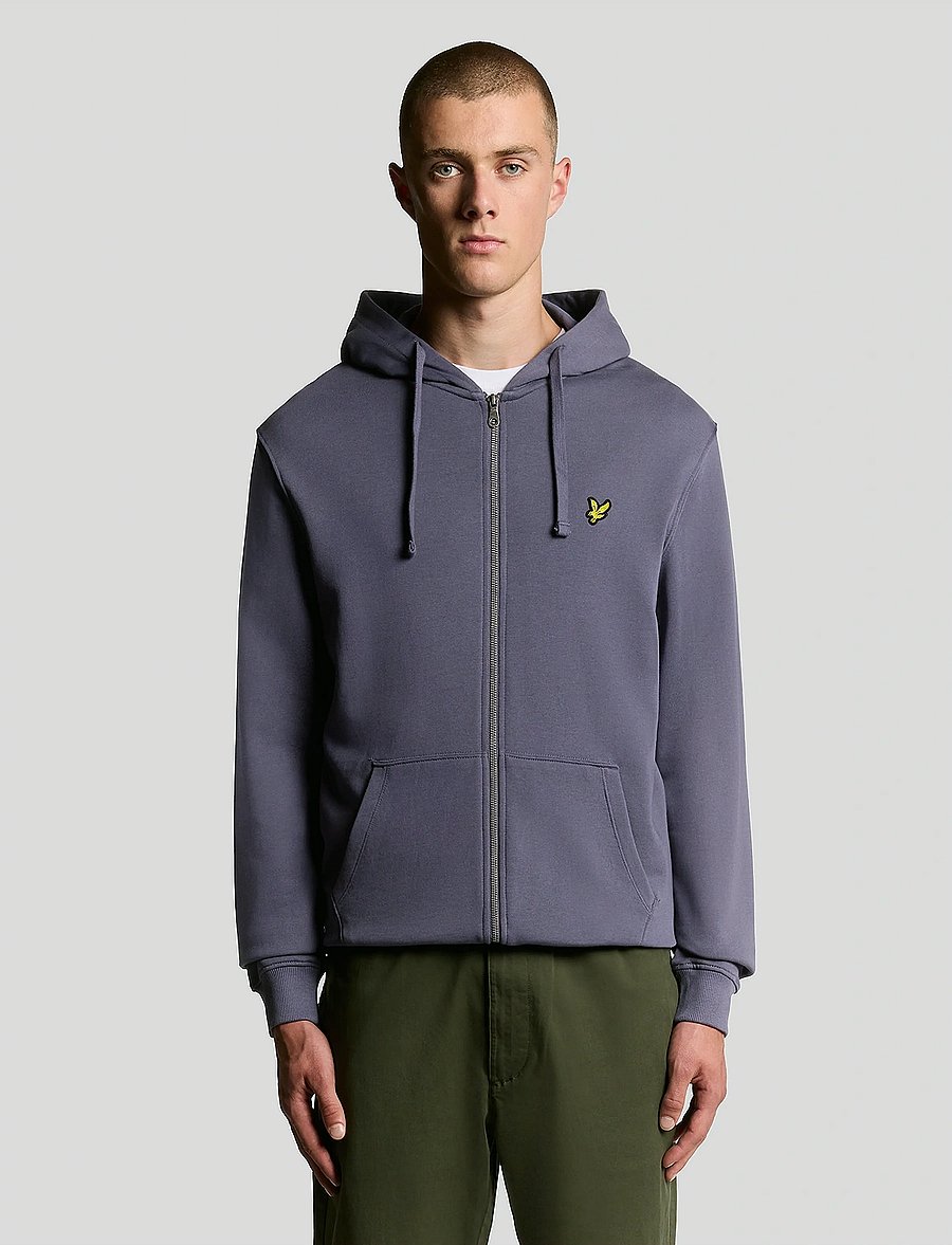 Lyle & Scott - Zip Through Hoodie - kapuzenpullover - x854 graystone - 0