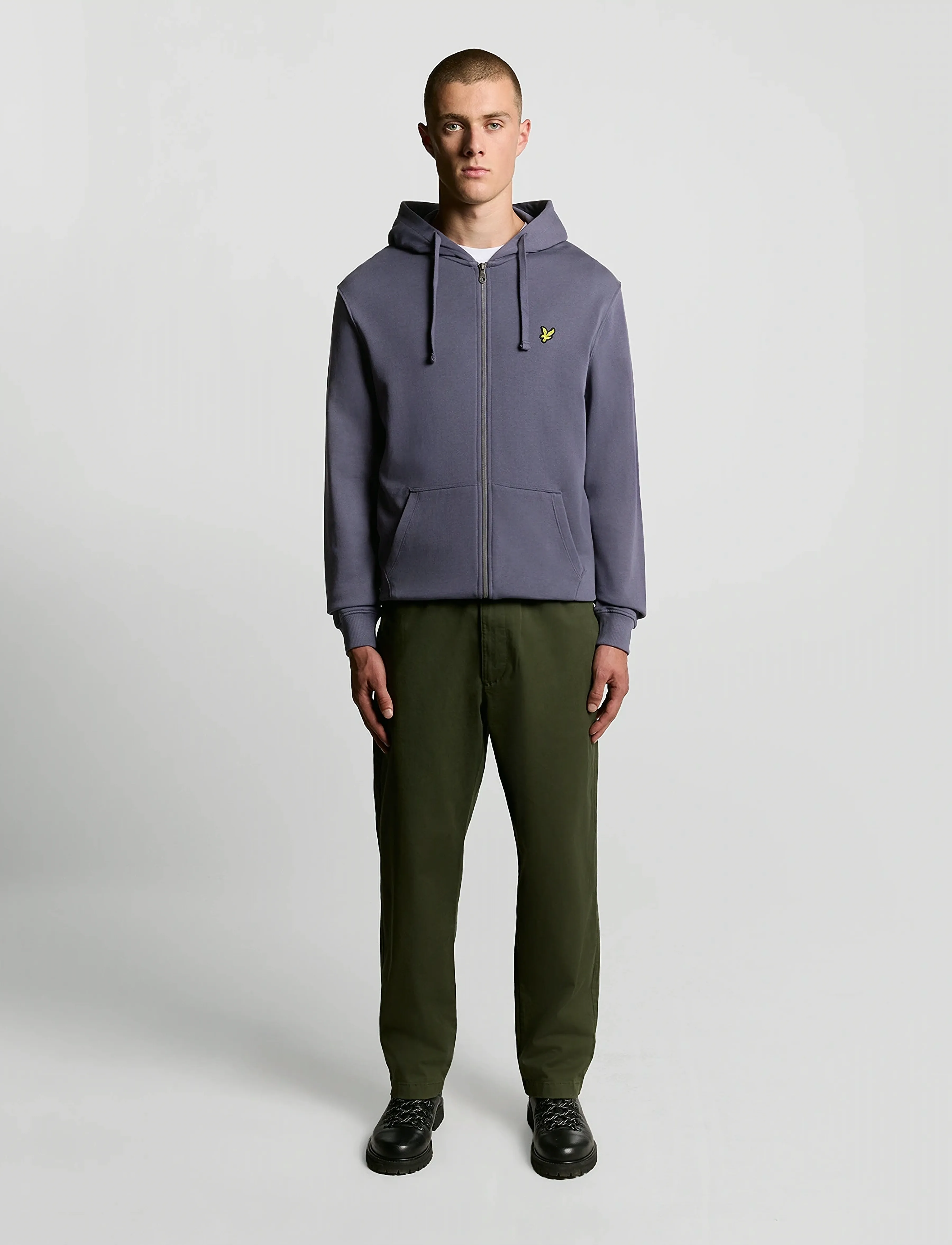 Lyle & Scott - Zip Through Hoodie - hoodies - x854 graystone - 4