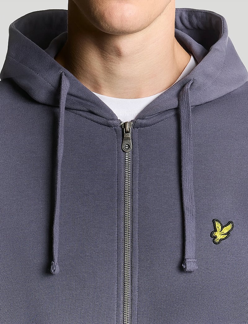 Lyle & Scott - Zip Through Hoodie - hættetrøjer - x854 graystone - 5