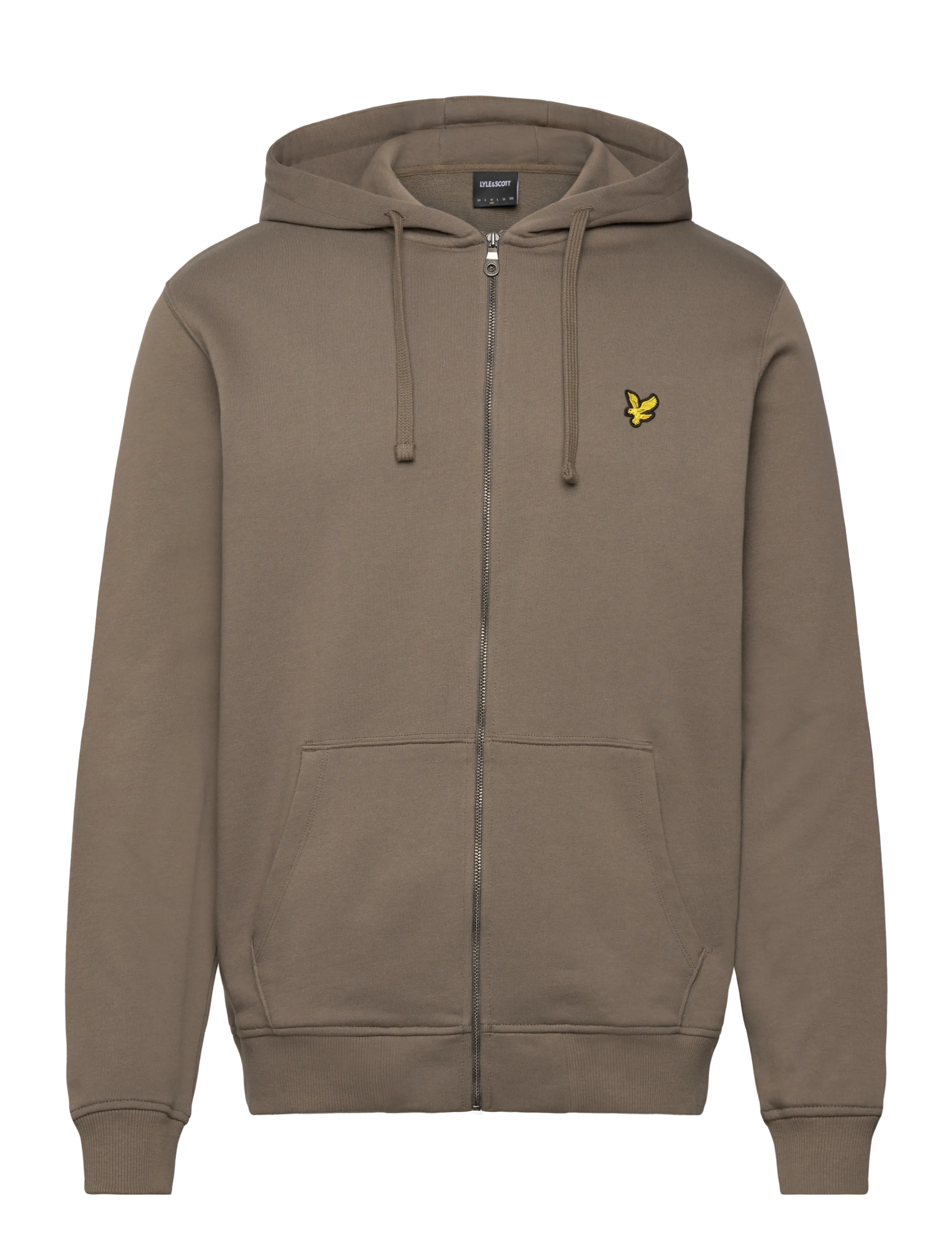 Lyle & Scott Zip Through Hoodie - Nyheter - X569 KHAKI ASH / khaki/green