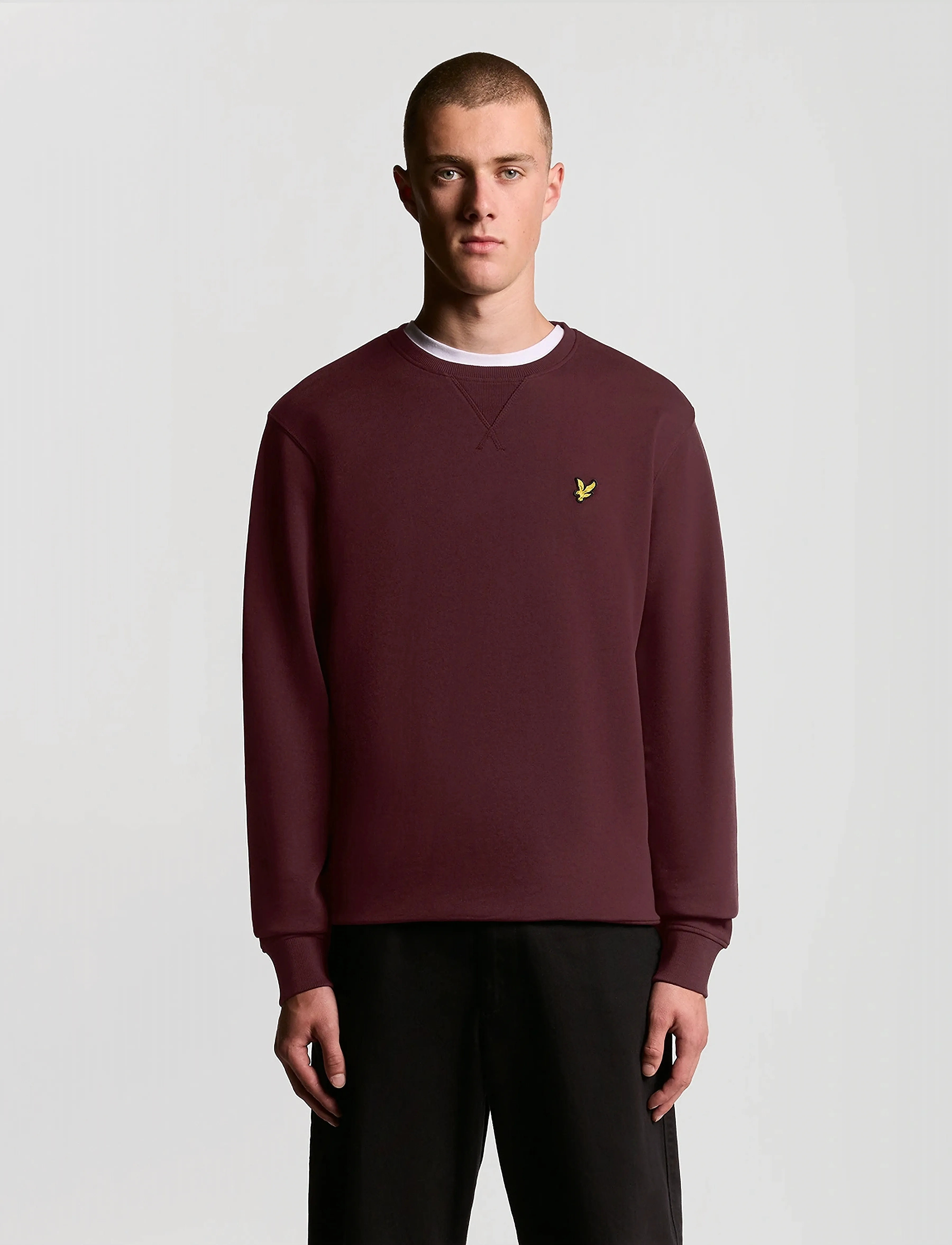 Lyle & Scott Crew Neck Sweatshirt, XS, Purple, Sweatshirts & Hættetrøjer > Sweatshirts, Herre
