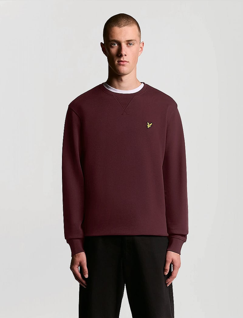 Lyle & Scott - Crew Neck Sweatshirt - sweatshirts - burgundy - 0
