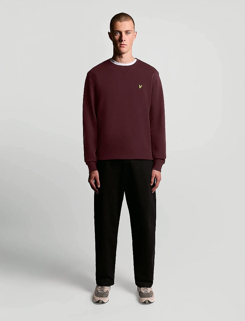 Lyle & Scott - Crew Neck Sweatshirt - sweatshirts - burgundy - 4