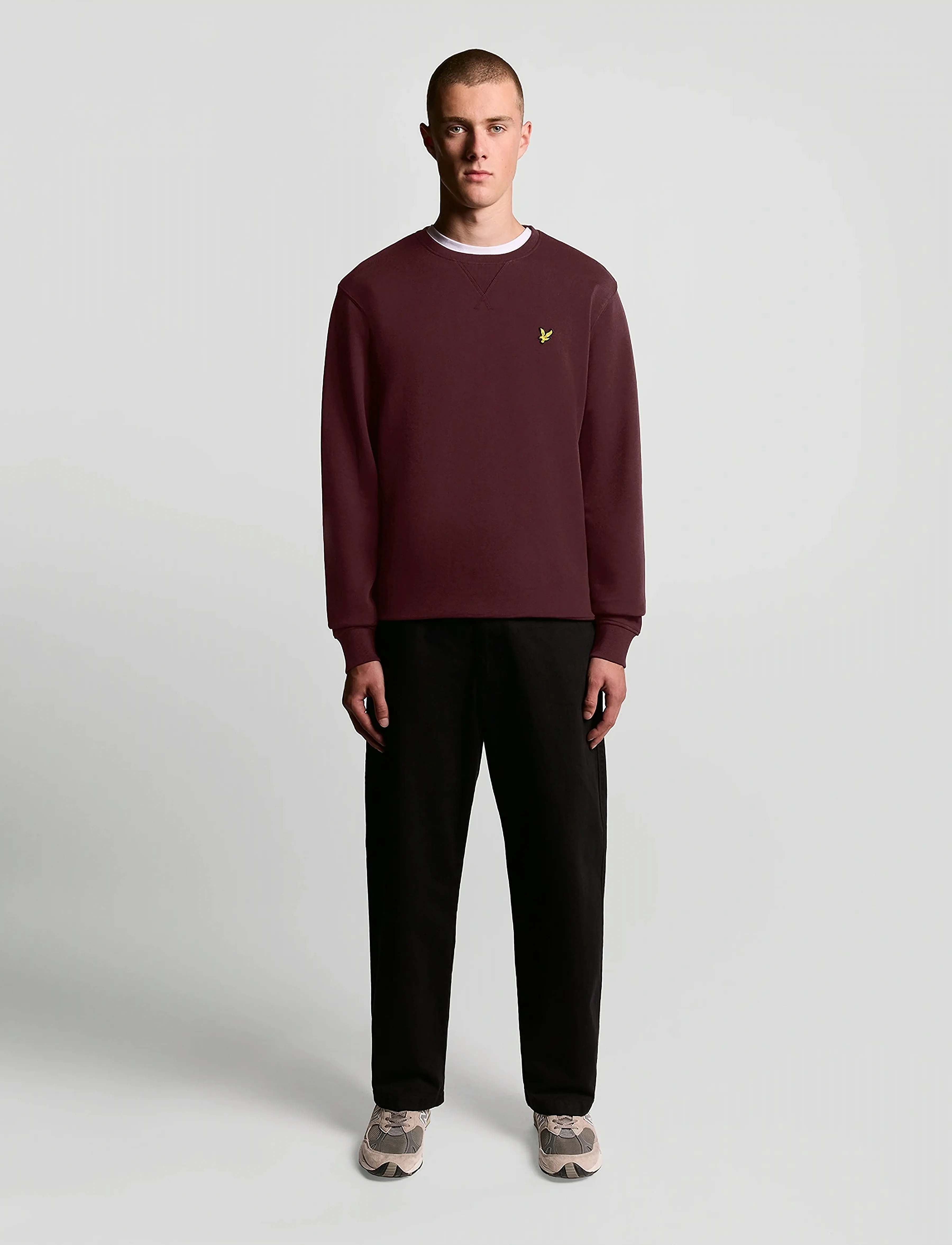 Lyle & Scott - Crew Neck Sweatshirt - vacation essentials - burgundy - 4