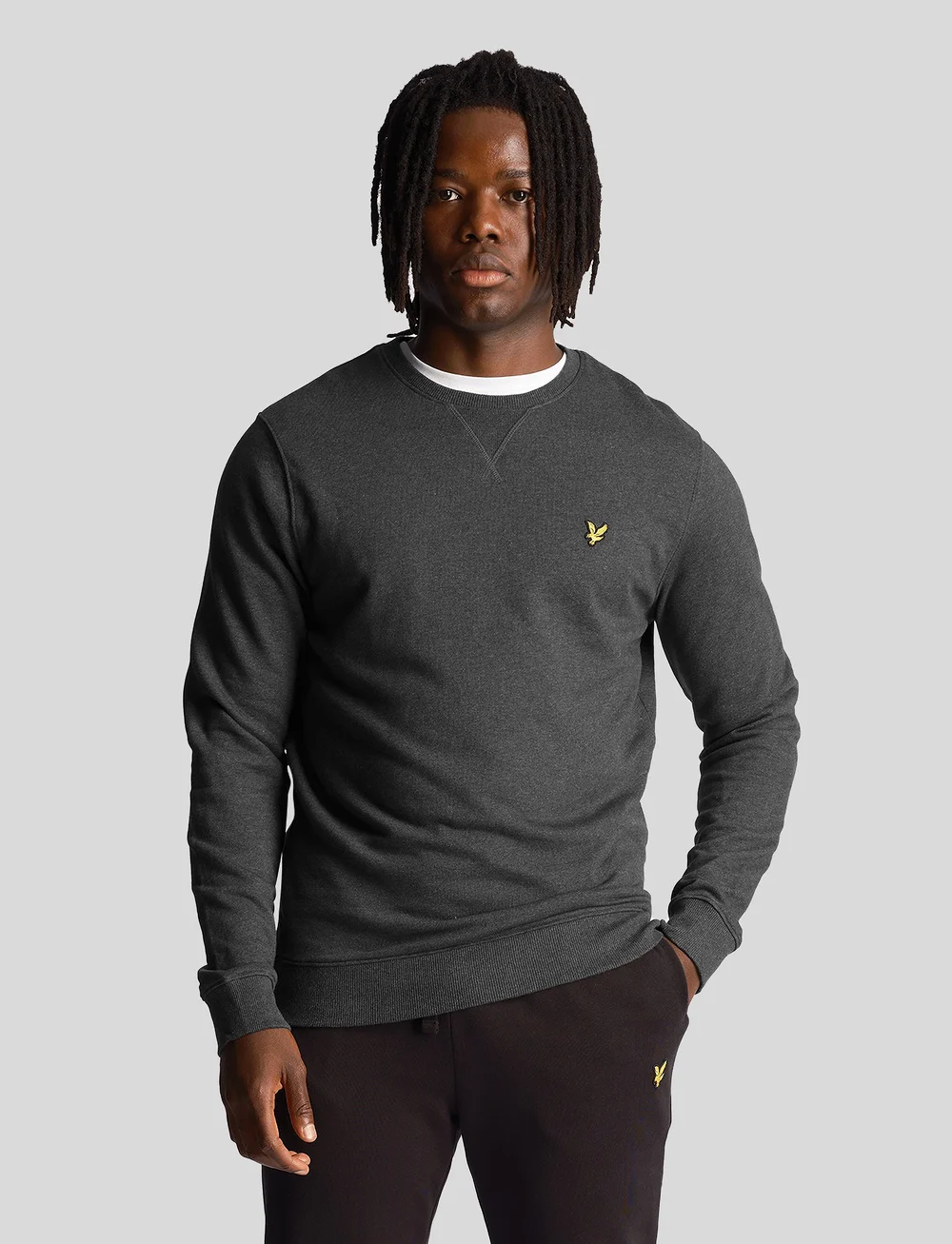 Lyle & Scott - Crew Neck Sweatshirt - sweatshirts - charcoal marl - 0