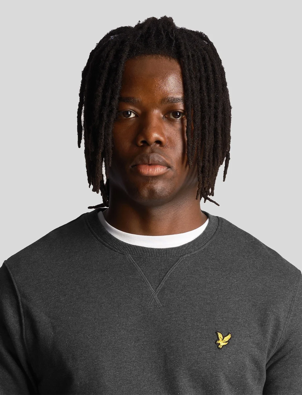 Lyle & Scott - Crew Neck Sweatshirt - sweatshirts - charcoal marl - 5