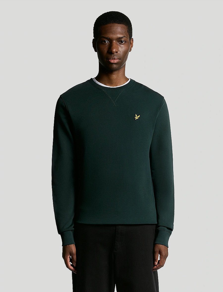 Lyle & Scott - Crew Neck Sweatshirt - urlaubsfavoriten - dark green - 0