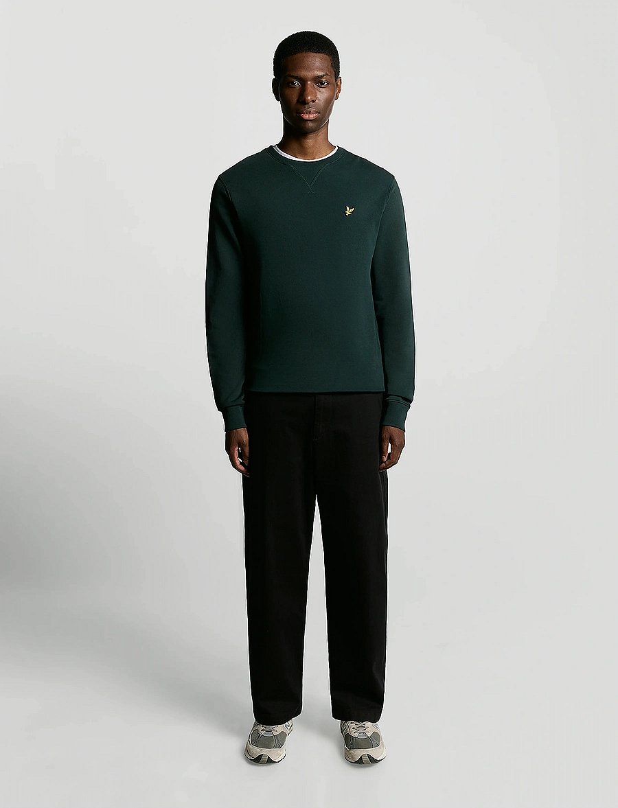 Lyle & Scott - Crew Neck Sweatshirt - urlaubsfavoriten - dark green - 4