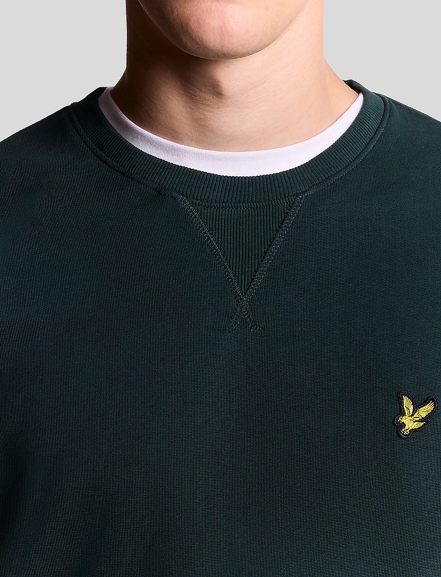 Lyle & Scott - Crew Neck Sweatshirt - sweatshirts - dark green - 5