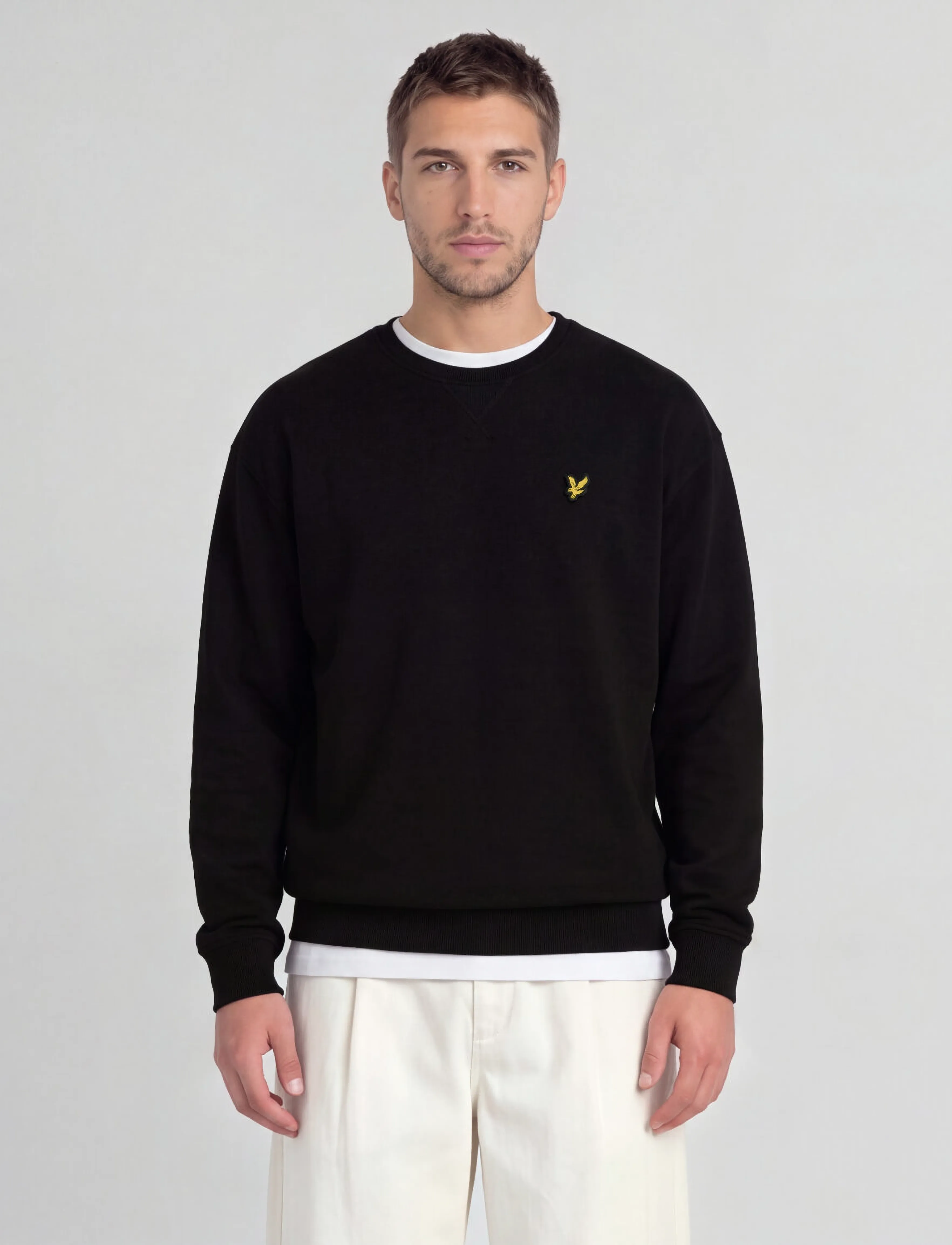 Lyle & Scott Crew Neck Sweatshirt -  - JET BLACK / black