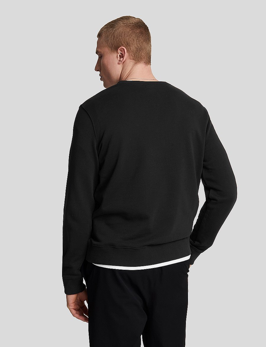 Lyle & Scott - Crew Neck Sweatshirt - urlaubsfavoriten - jet black - 3