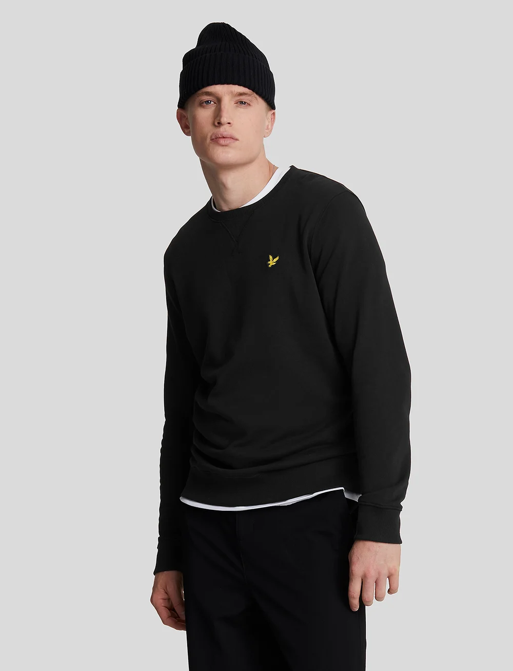 Lyle & Scott - Crew Neck Sweatshirt - sweatshirts - jet black - 5