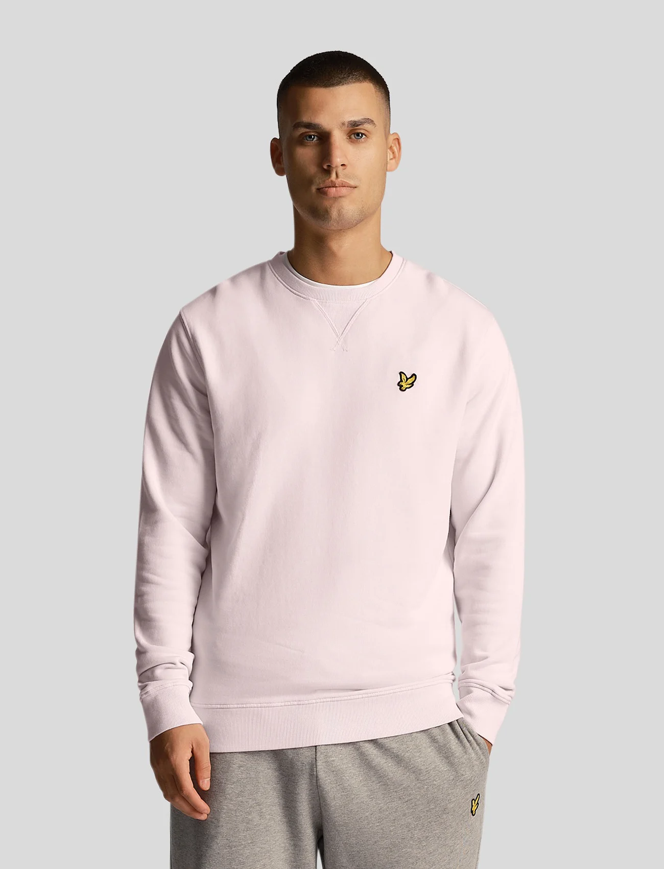 Lyle & Scott - Crew Neck Sweatshirt - kollektioner - light pink - 0