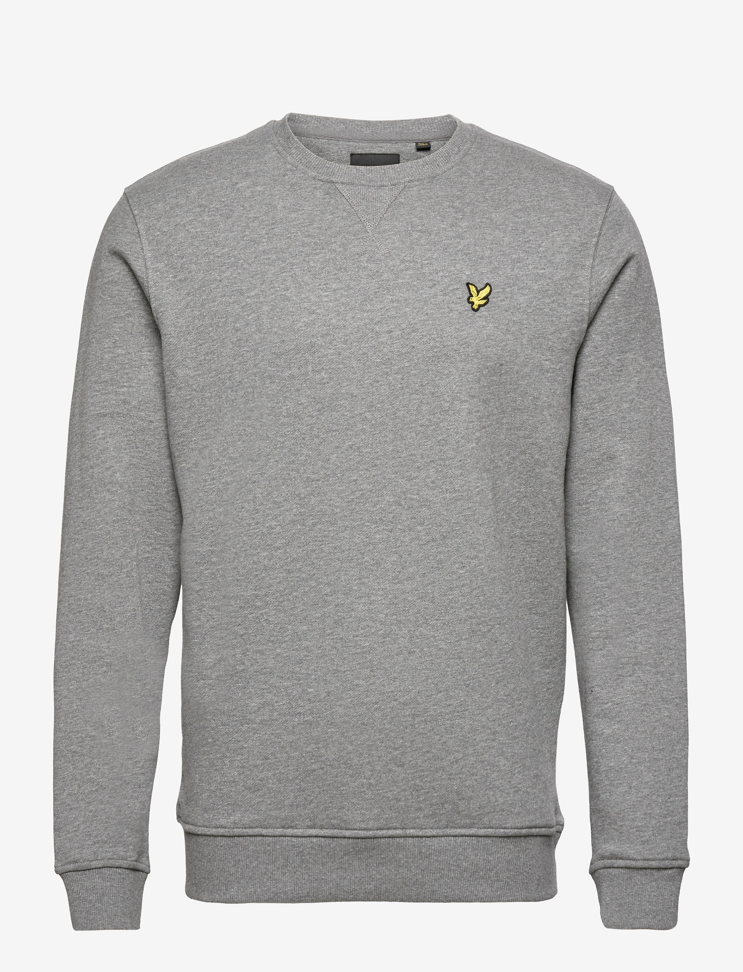 Crew Neck Sweatshirt - MID GREY MARL