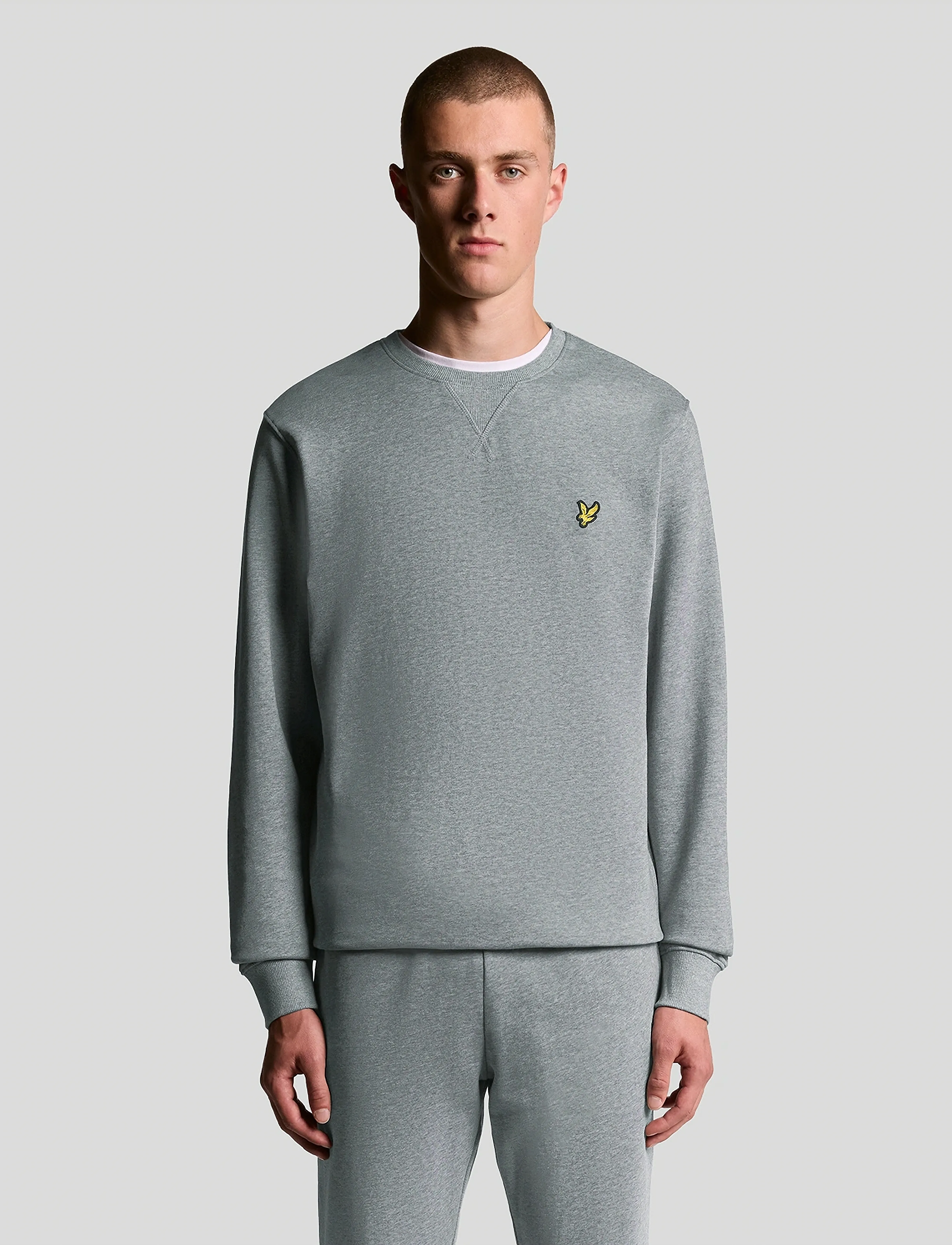 Lyle & Scott Crew Neck Sweatshirt, L, Grey, Sweatshirts & Hættetrøjer > Sweatshirts, Herre