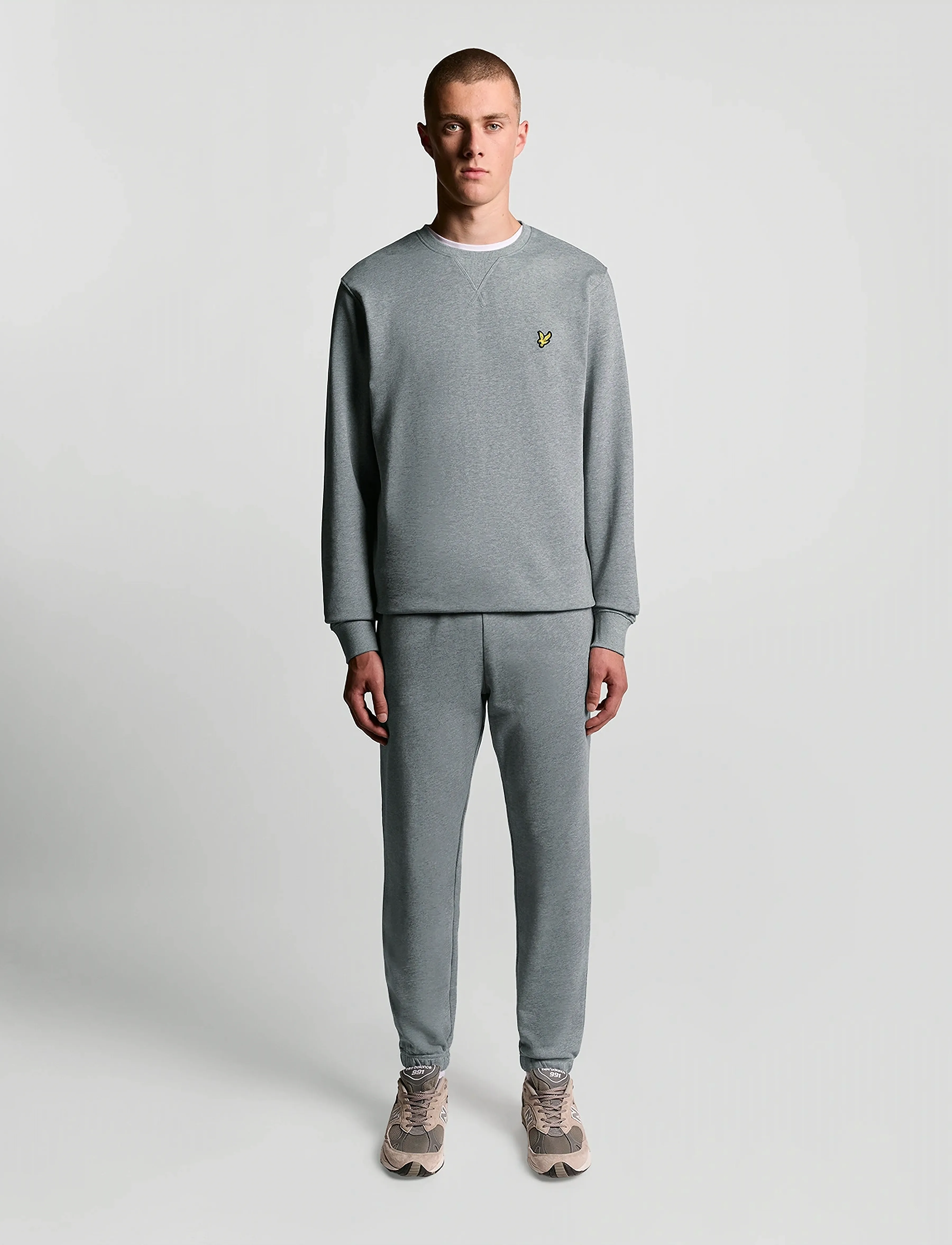 Lyle & Scott - Crew Neck Sweatshirt - vacation essentials - mid grey marl - 4