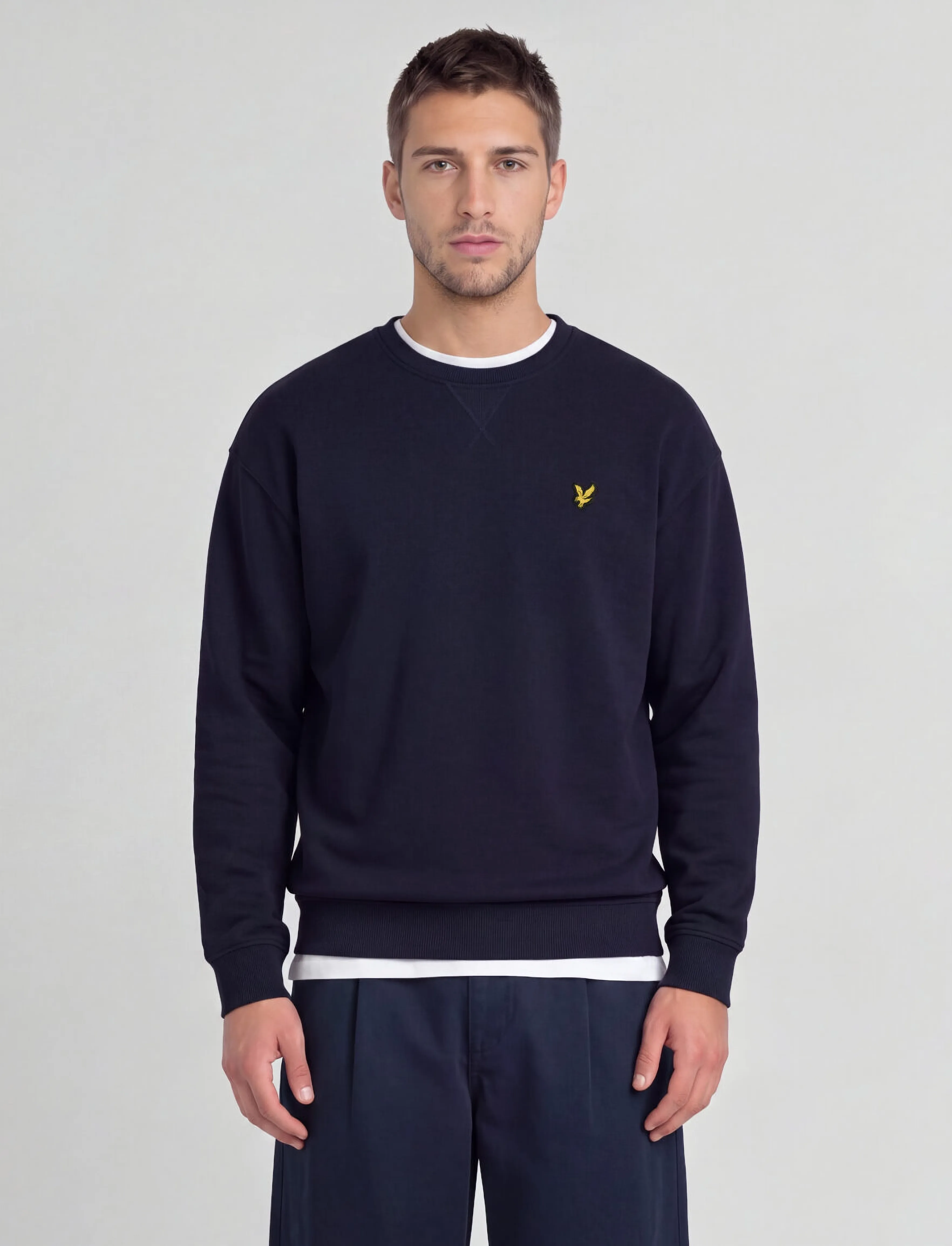 Lyle & Scott Crew Neck Sweatshirt - Lyle & Scott - NAVY / navy
