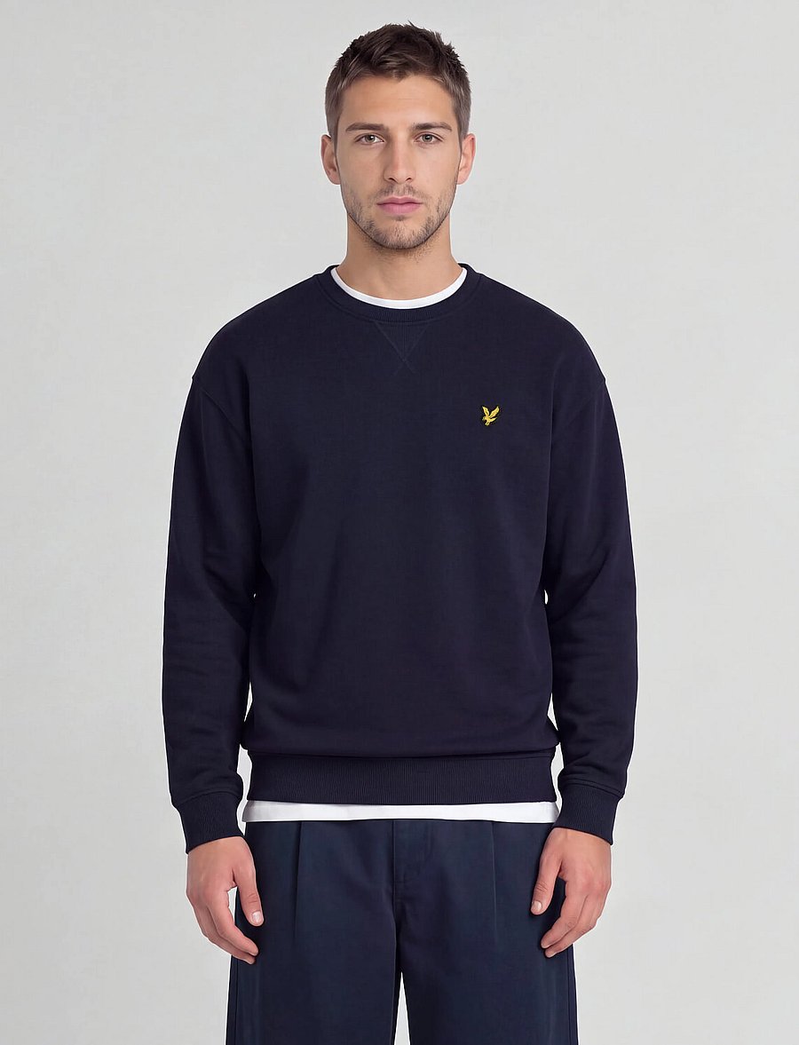 Lyle & Scott - Crew Neck Sweatshirt - sweatshirts - navy - 0